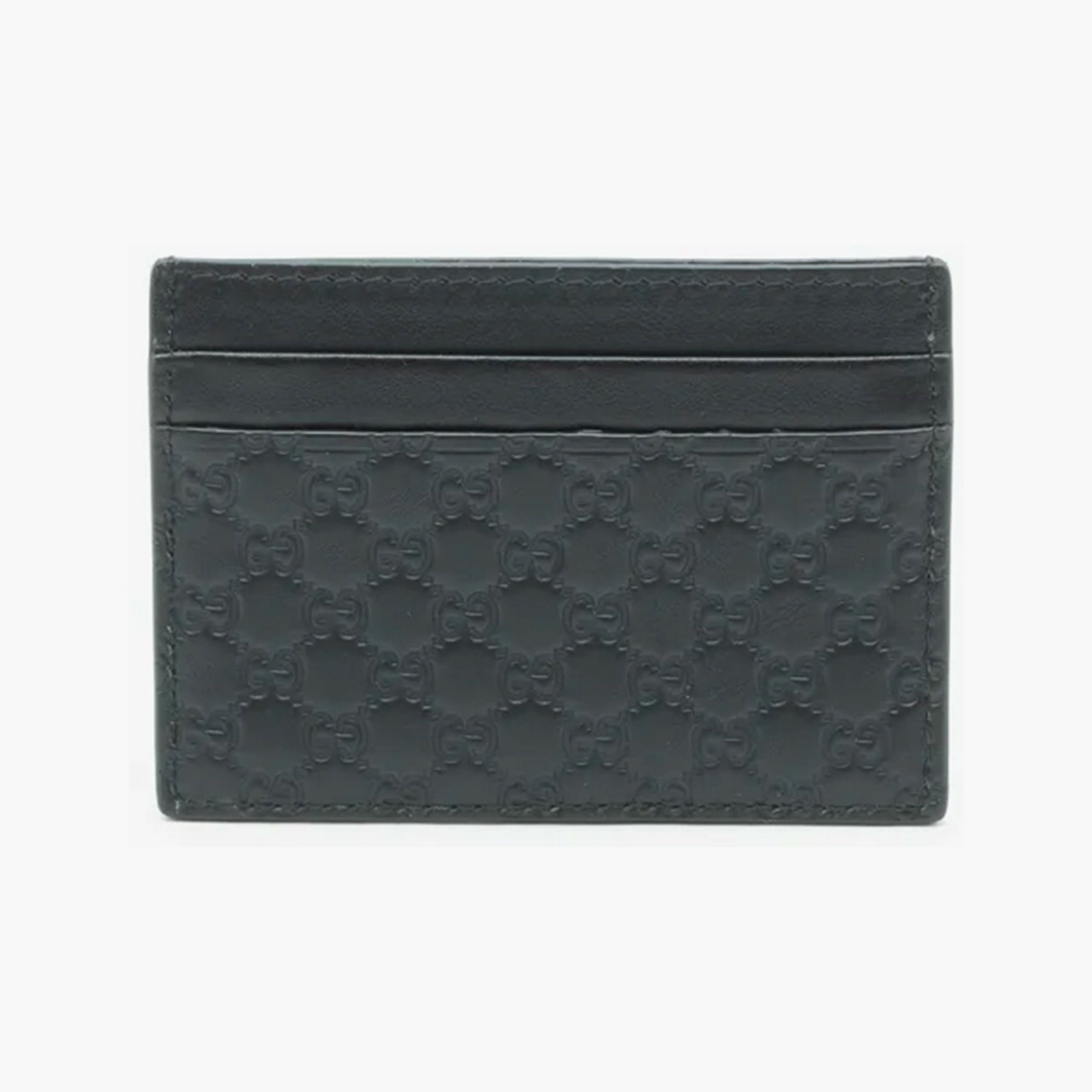 Gucci Porte-carte Monogram GG Emblem Black