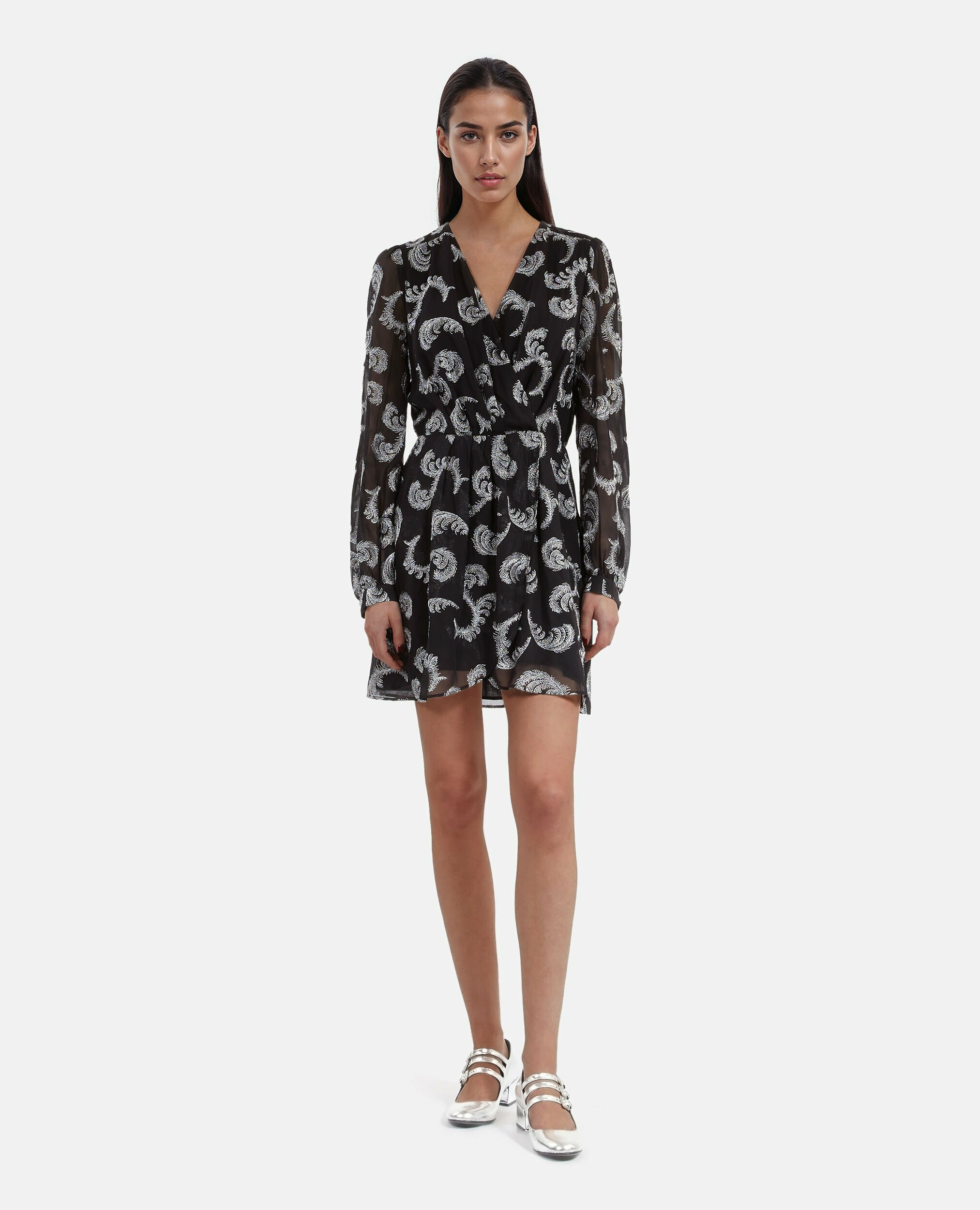 Robe Courte Manche Flottante