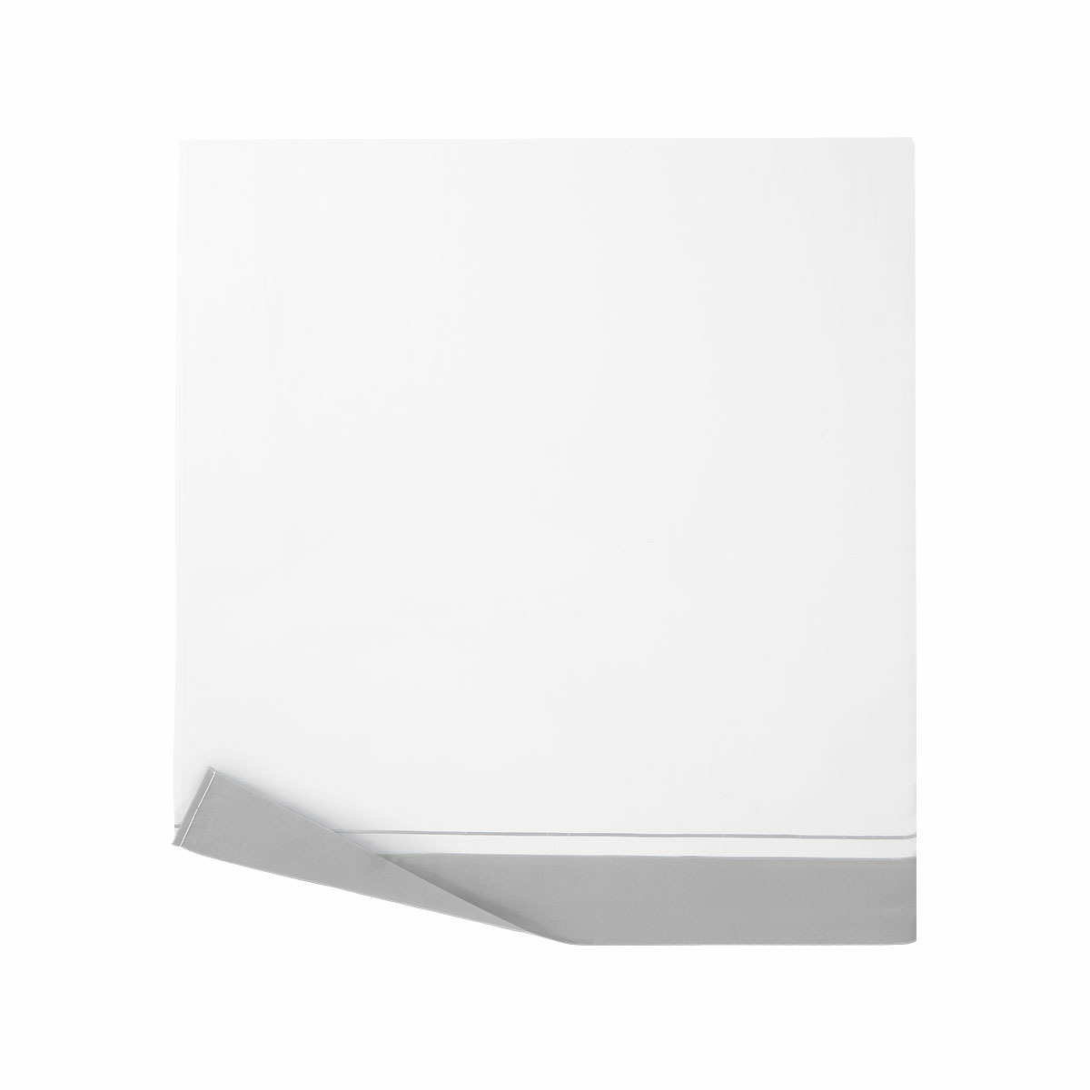 Yves Delorme - Drap plat en satin gris, Lutece