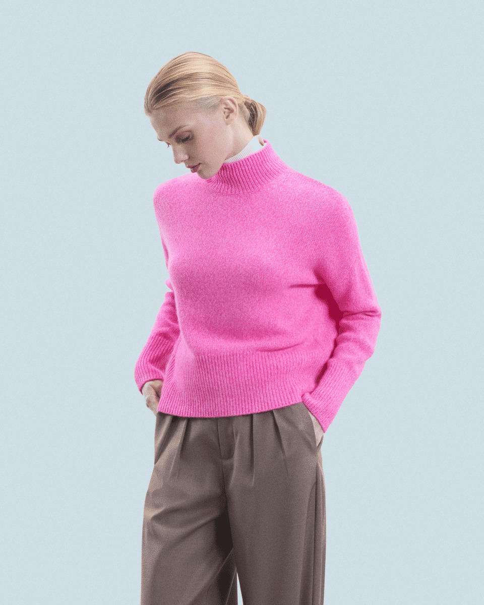 Pull Col Montant Oversize