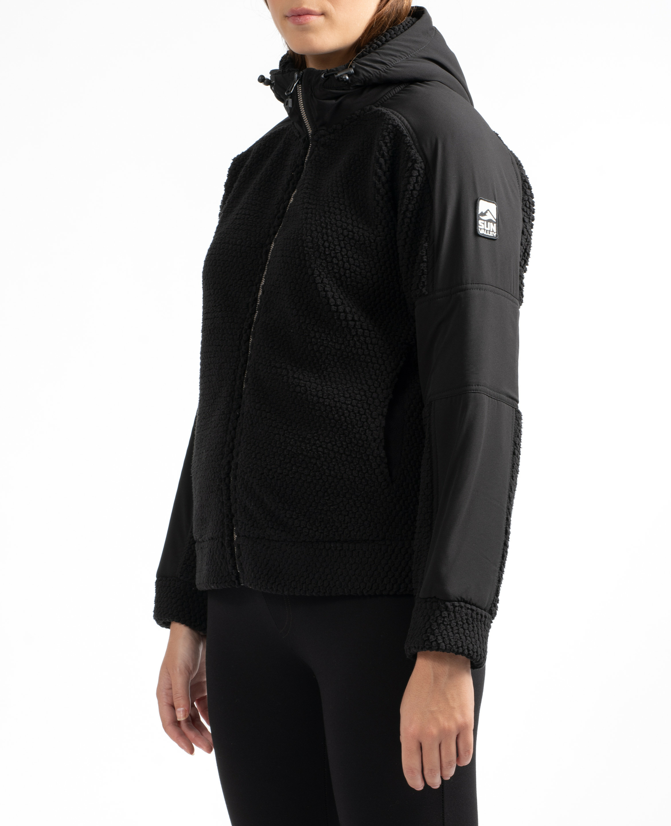 Veste à capuche en polaire épaisse