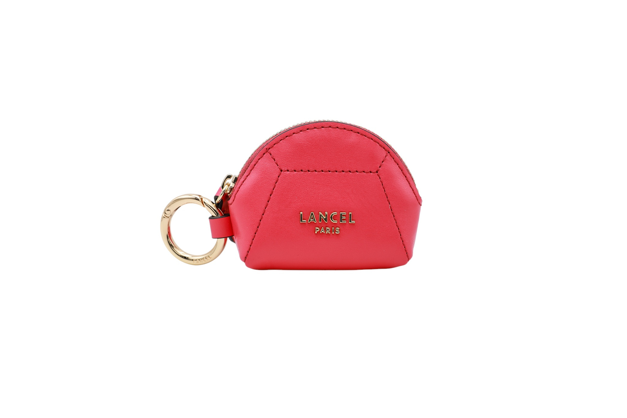 Lettrine De Lancel - Porte Monnaie Demi Lune - Flamingo