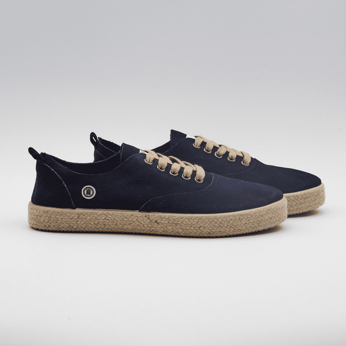 Espadrilles à lacets bleu marine