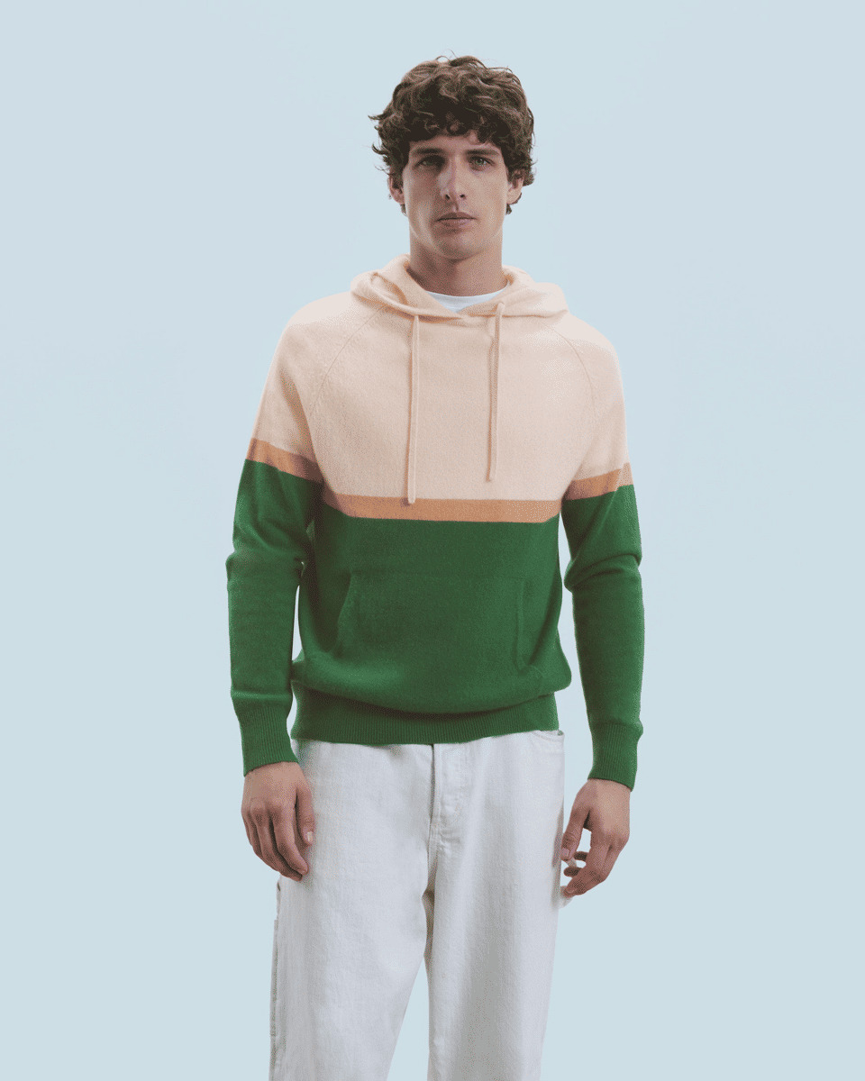 Pull Hoodie Color Block