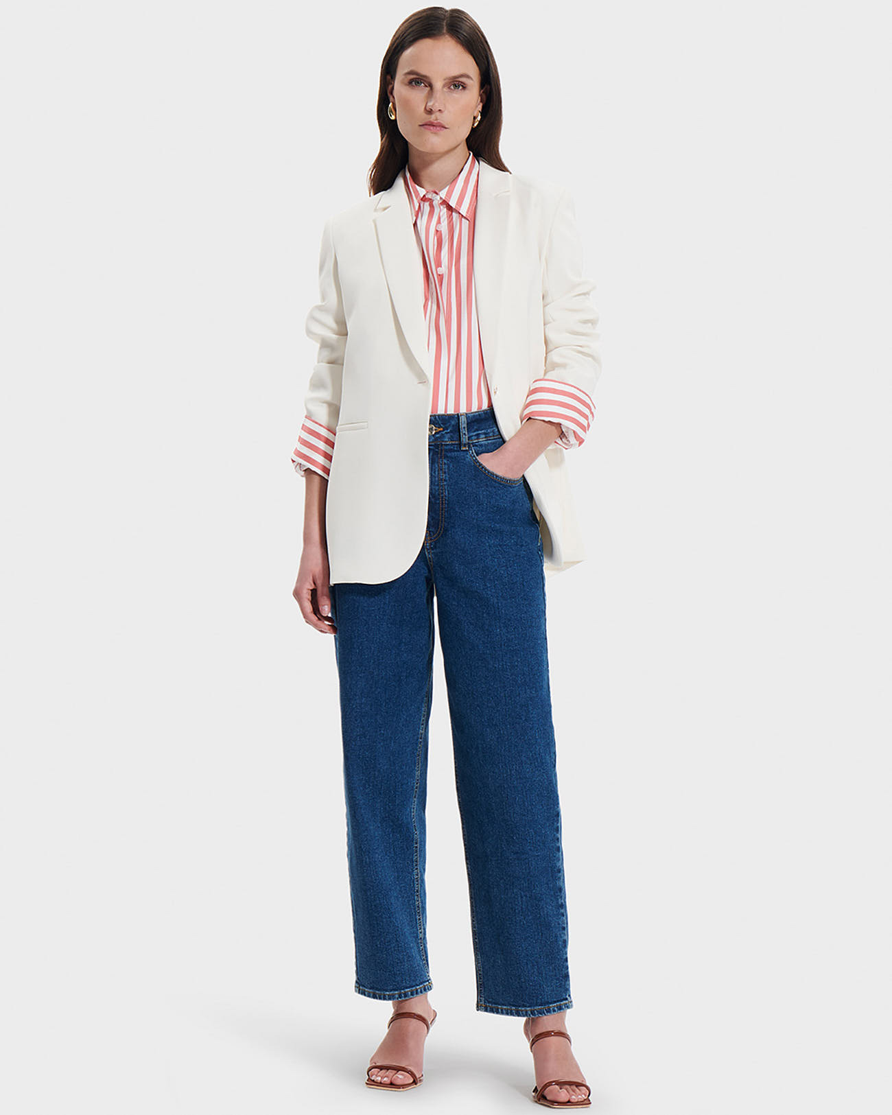 Veste Victorina Ecru en Polyester