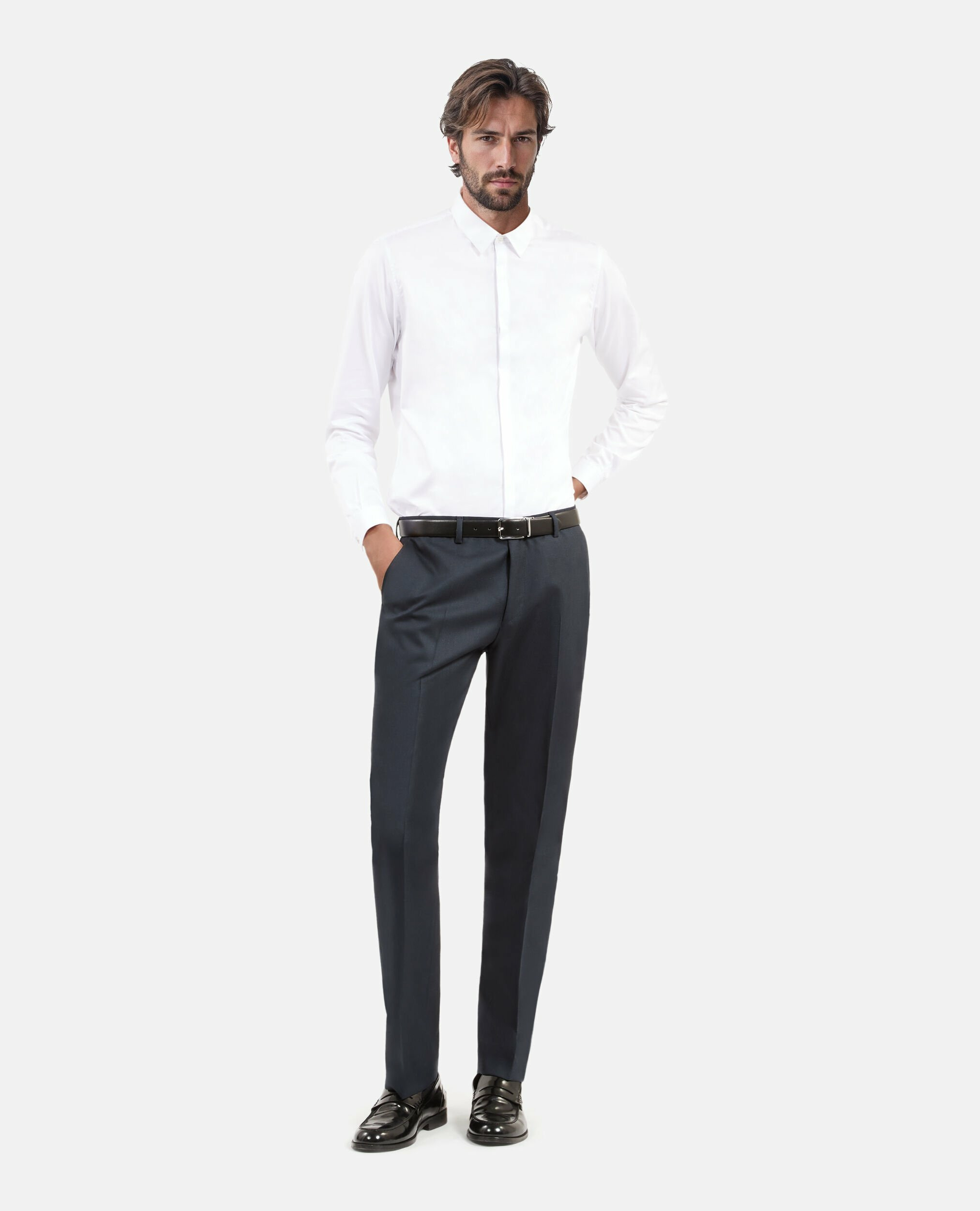 Pantalon De Costume Classique Droit
