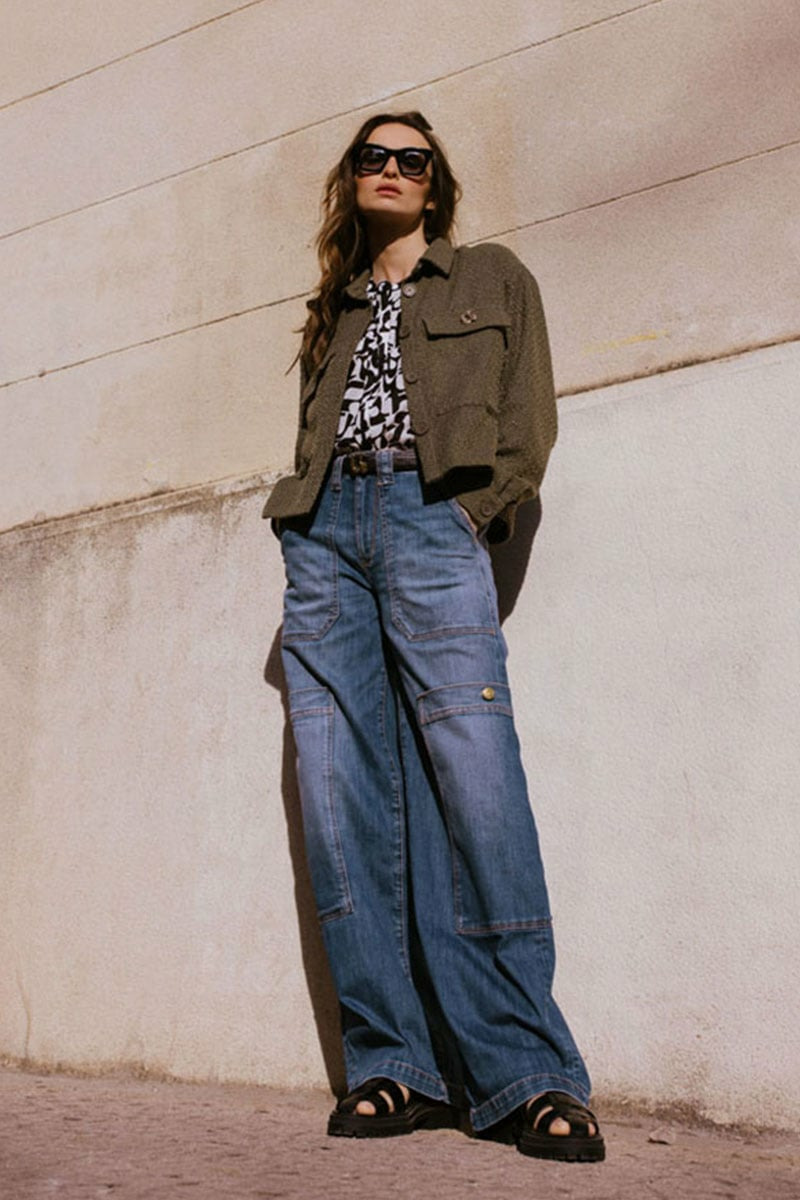 Jeans loose, large HOLLY, longueur 34