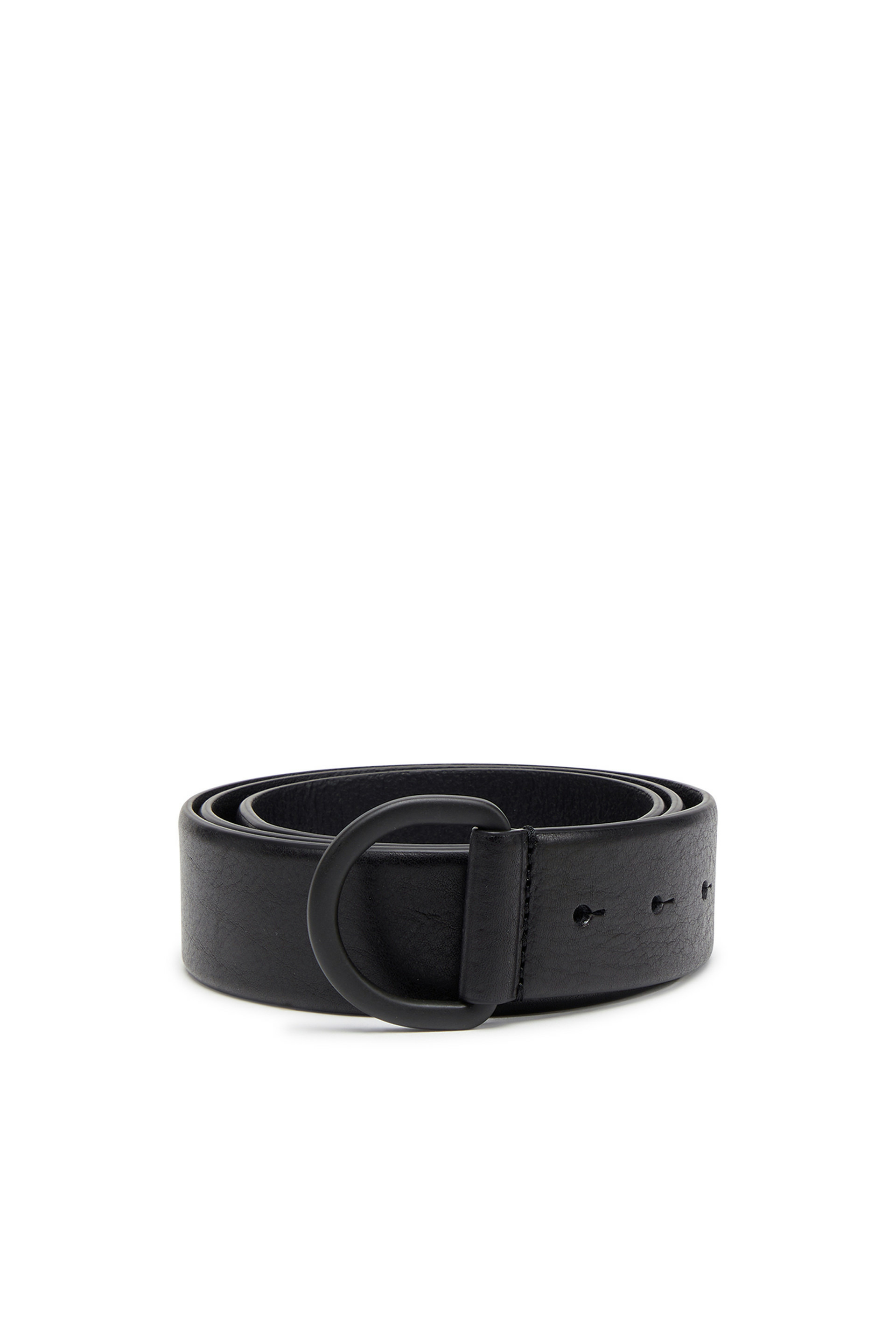 Ceinture avec anneau en D en cuir