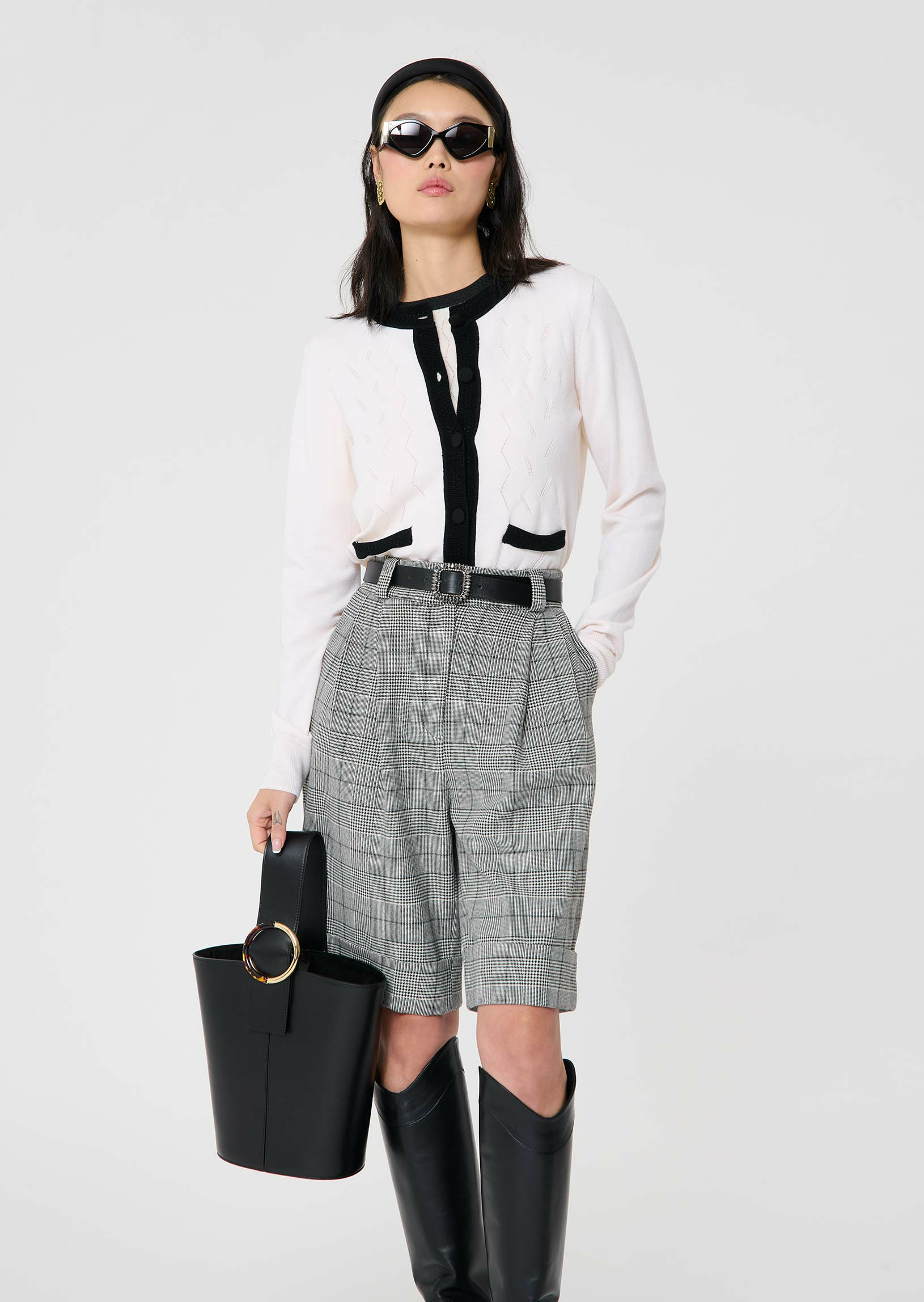 Gilet Granville-Ecru en Laine Merinos Extrafine