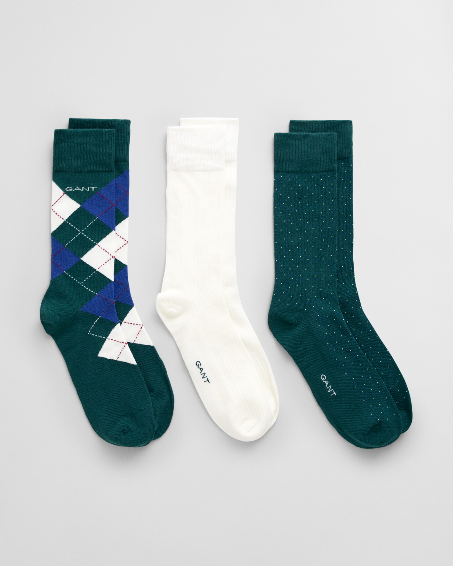 3-Pack Argyle Socks Gift Box
