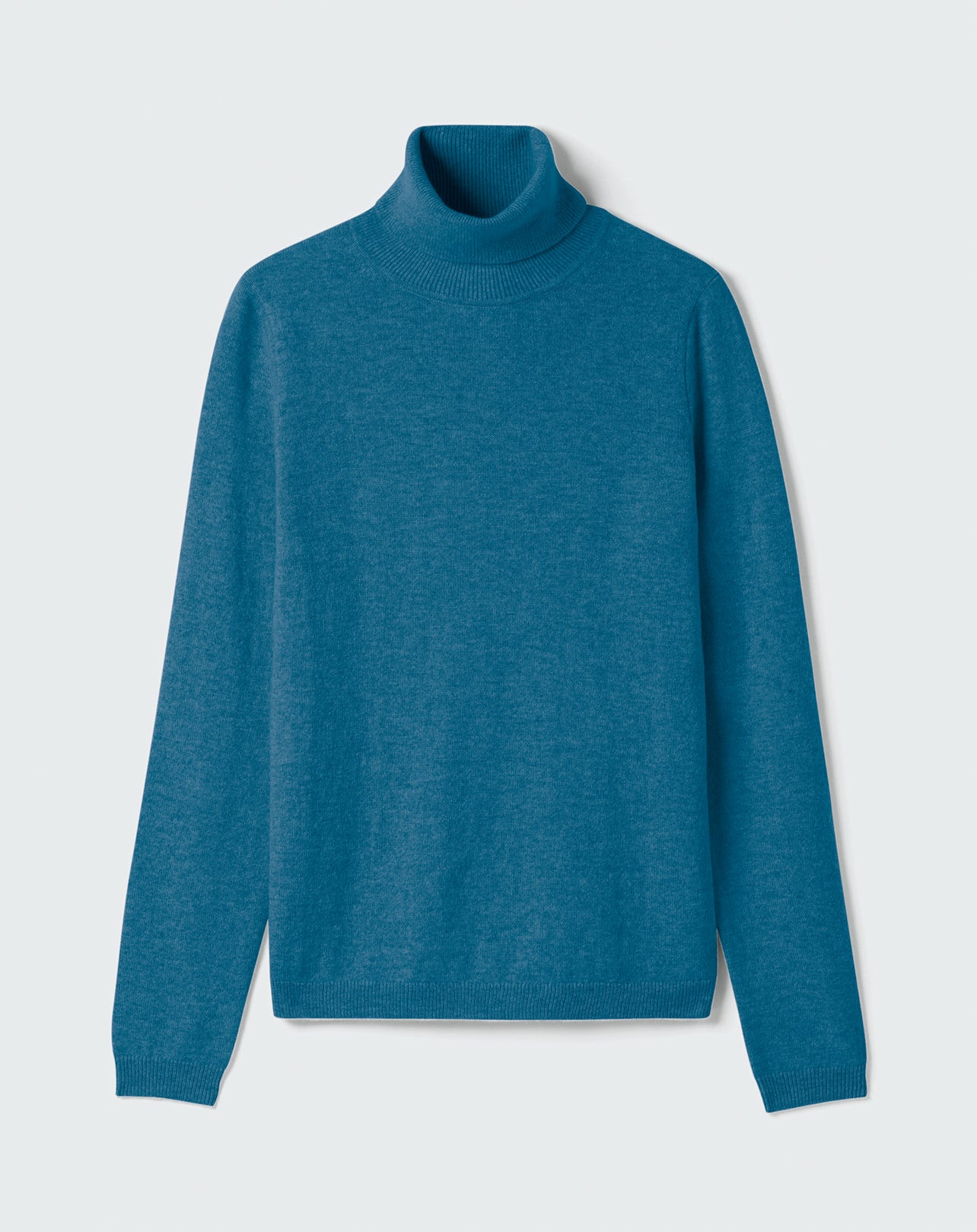 Pull col roulé ajusté - Femme - BLEU CANOE