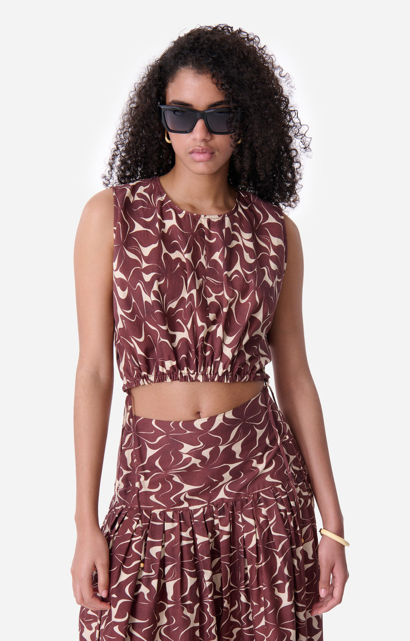 Top Callas En Laine Mélangée