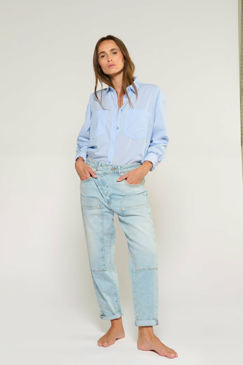 Jeans loose, large cosy, 7/8ème