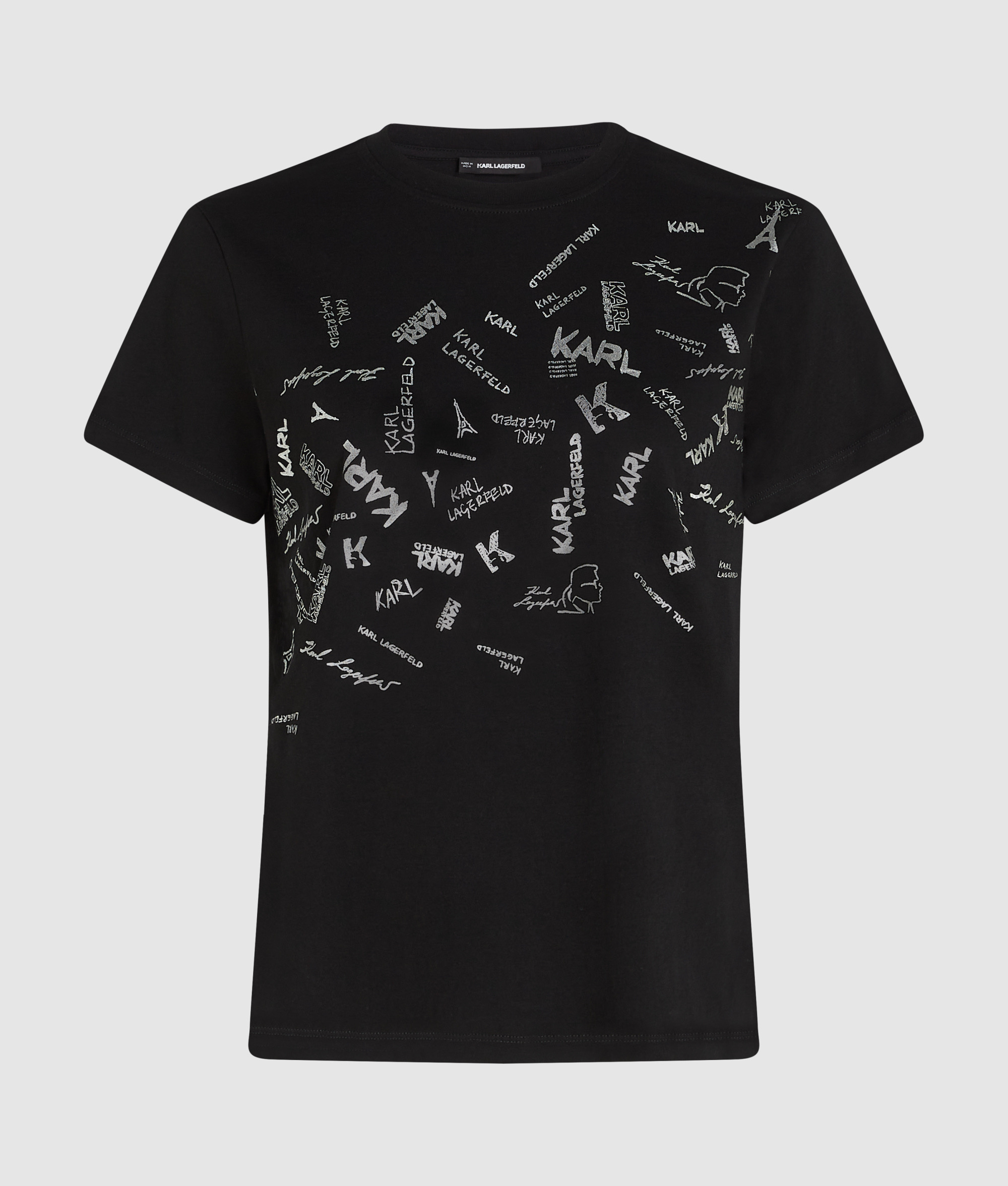 PARIS FONTS PRINT T-SHIRT