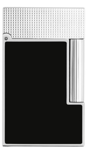 BRIQUET LIGNE 2 NOIR MAT ET PALLADIUM
