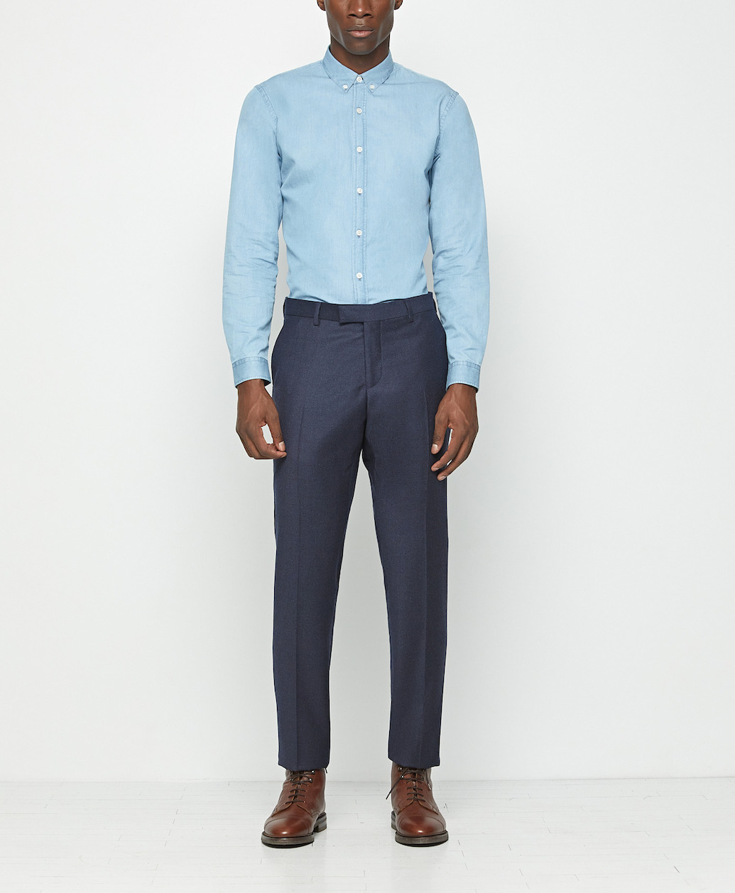 Pantalon de costume Navy