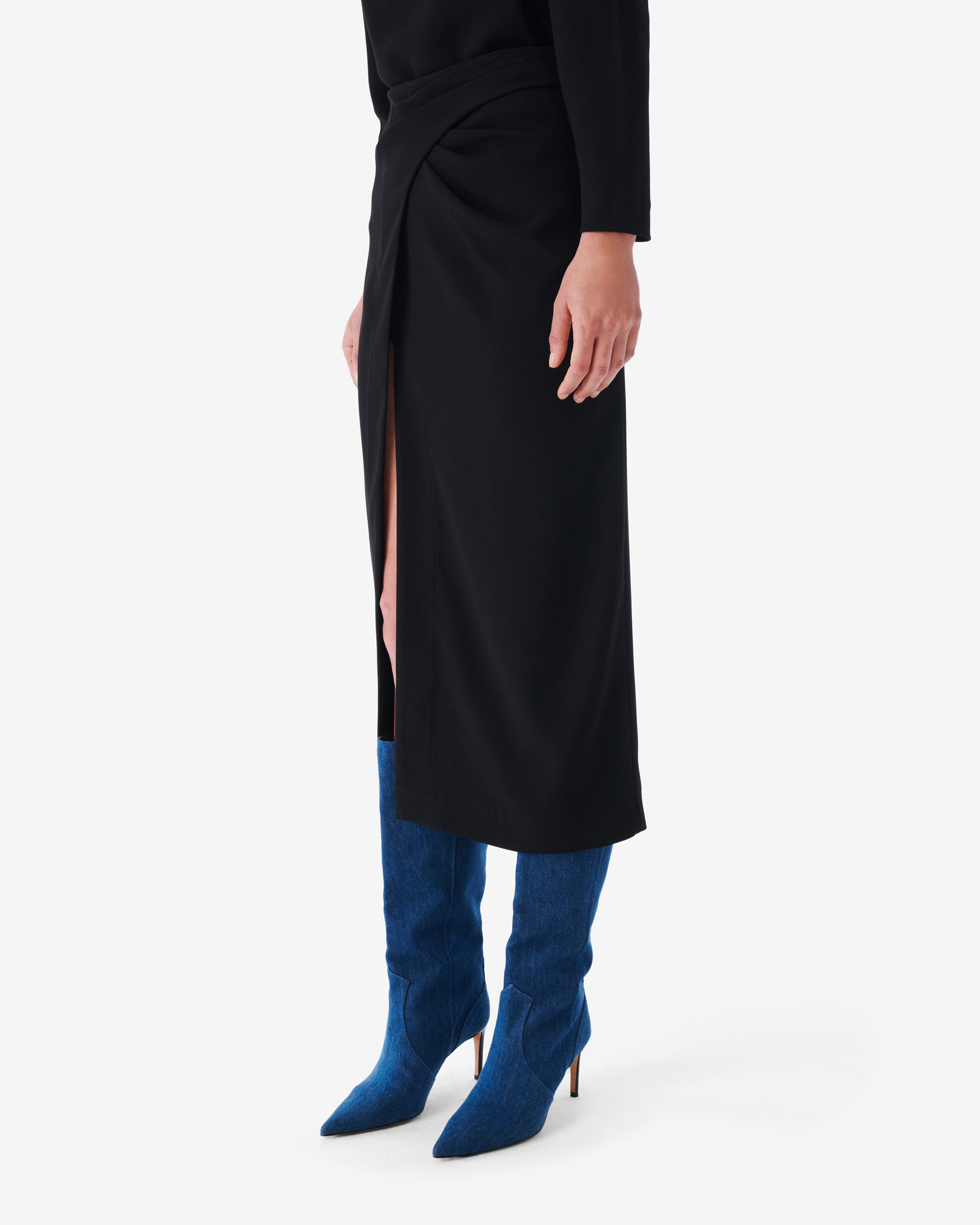Jupe Midi Portefeuille Pumiko
