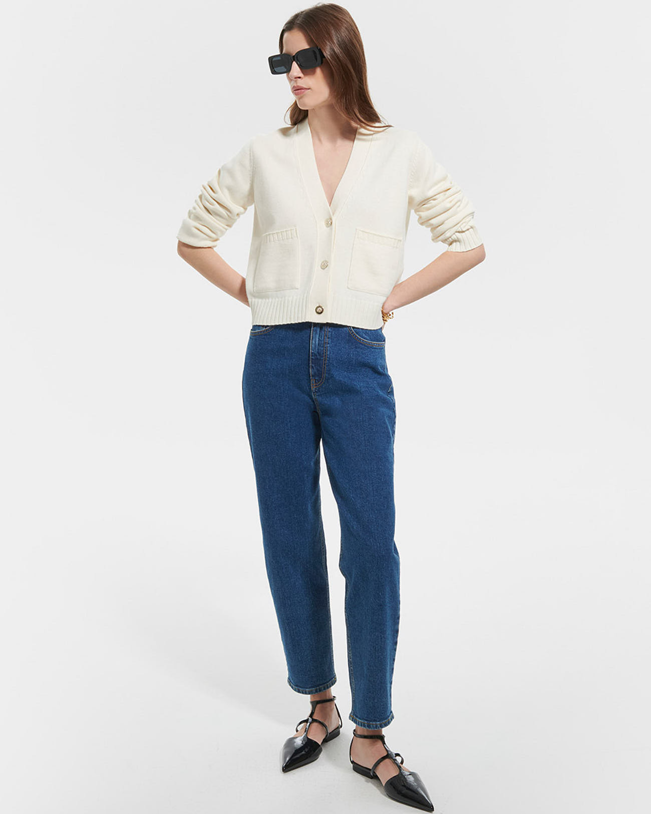 Gilet Gaetanne Ecru en laine