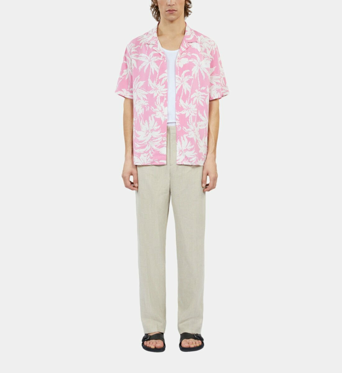 Chemise Imprimée Manches Courtes Homme
