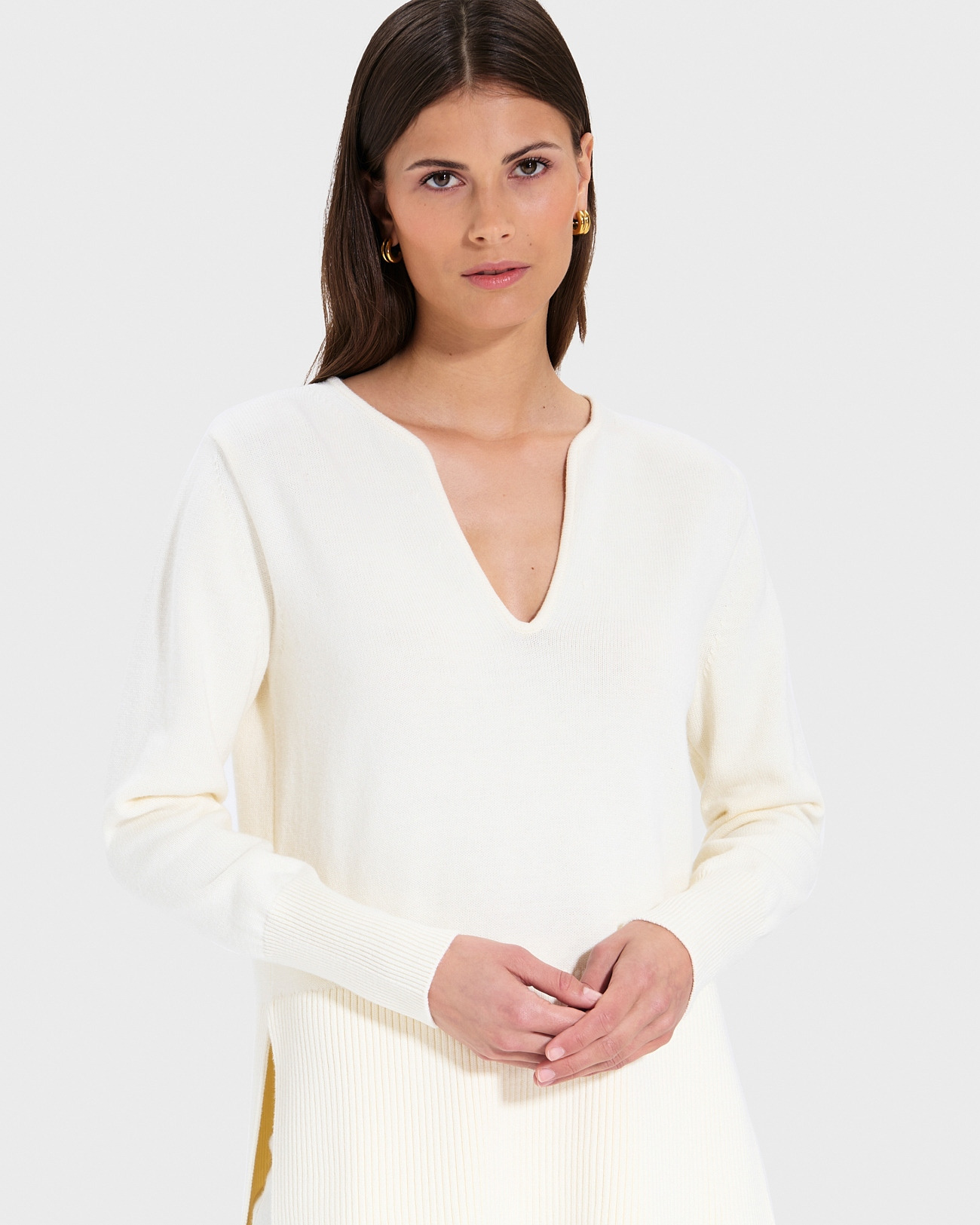 Pull Nalani Ecru en Laine