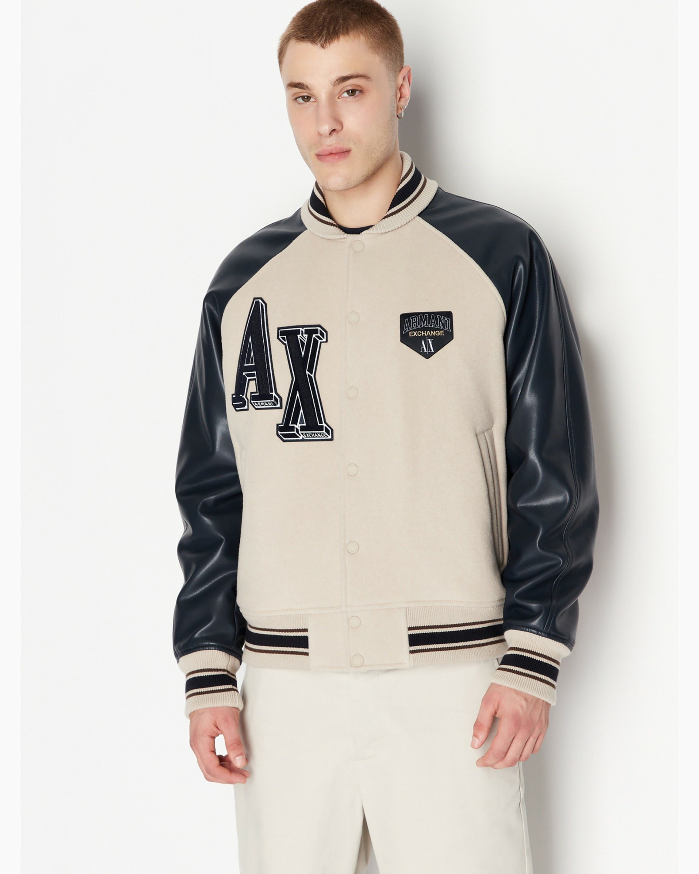 Blouson - doublure argentée/marine