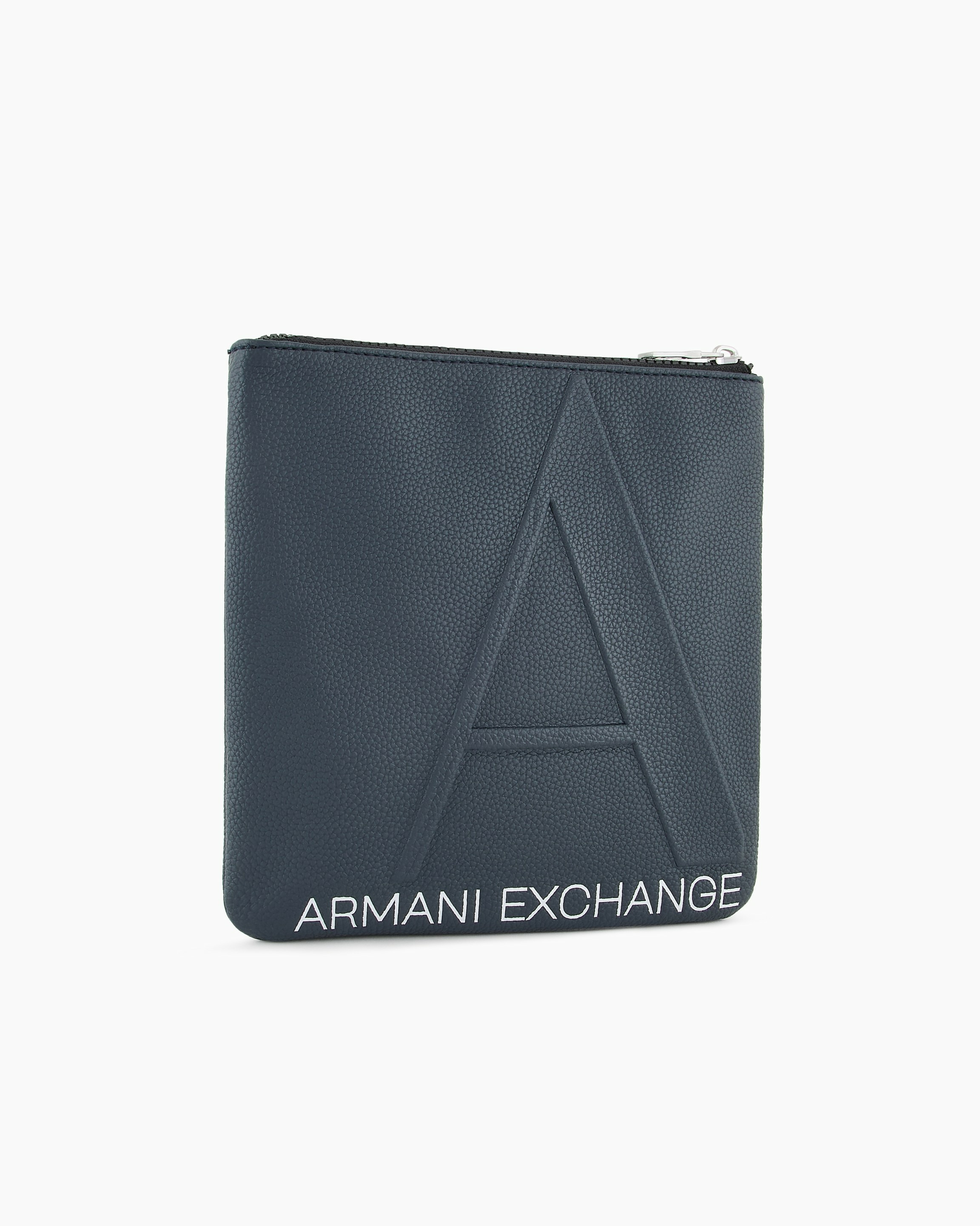 Sac bandoulière plat homme - bleu marine