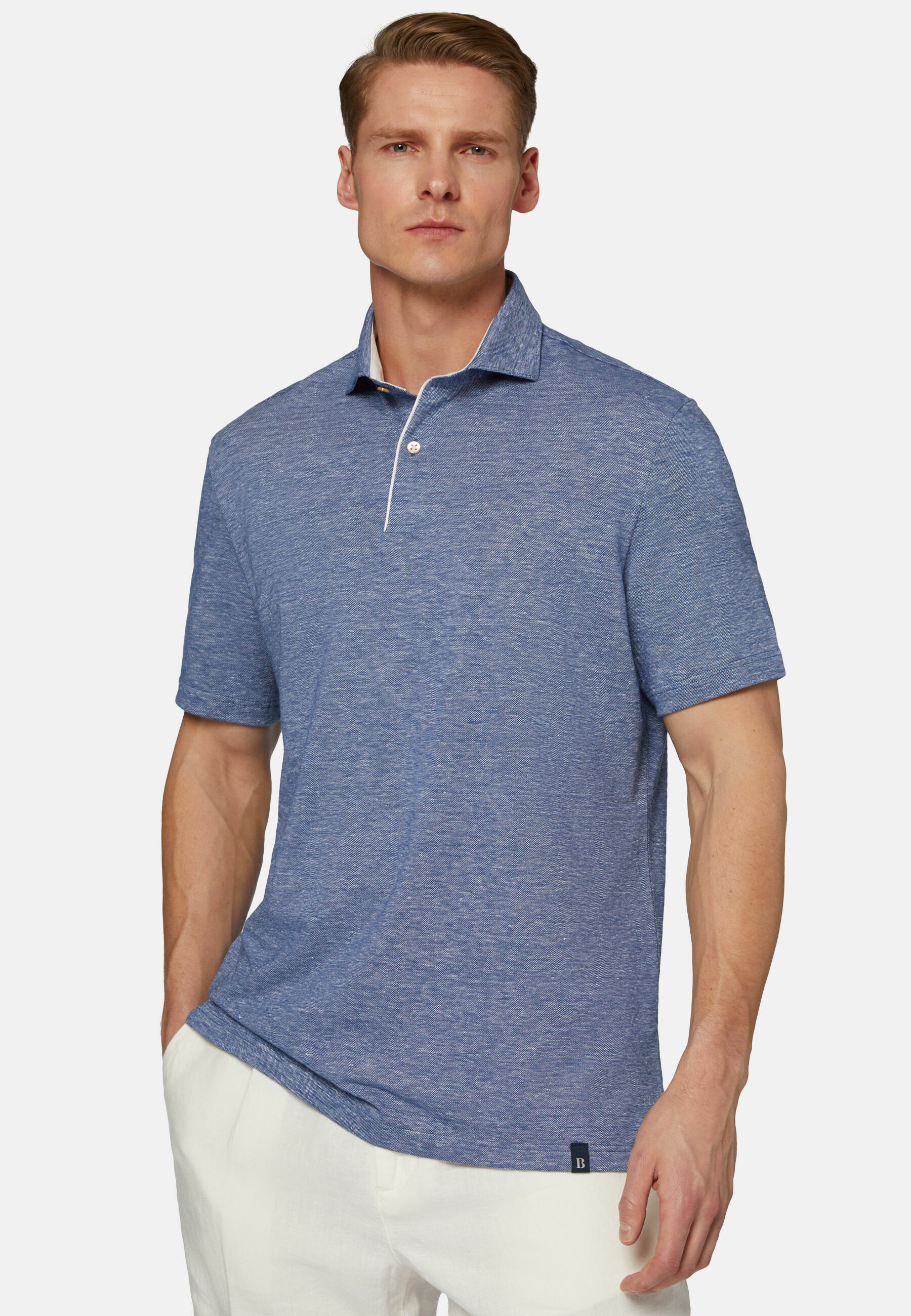 Polo En Piqué De Coton Lin.