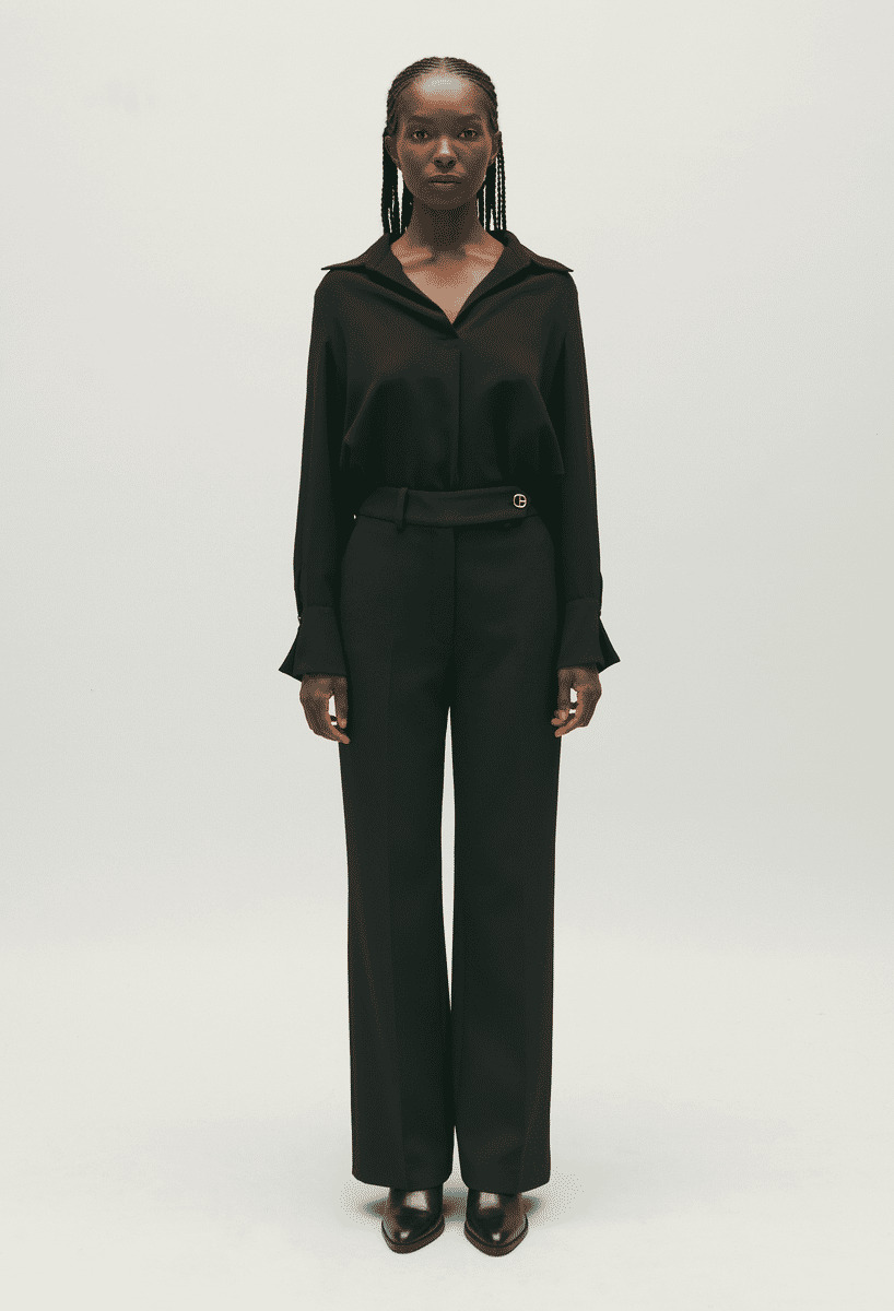 Blouse fluide noire