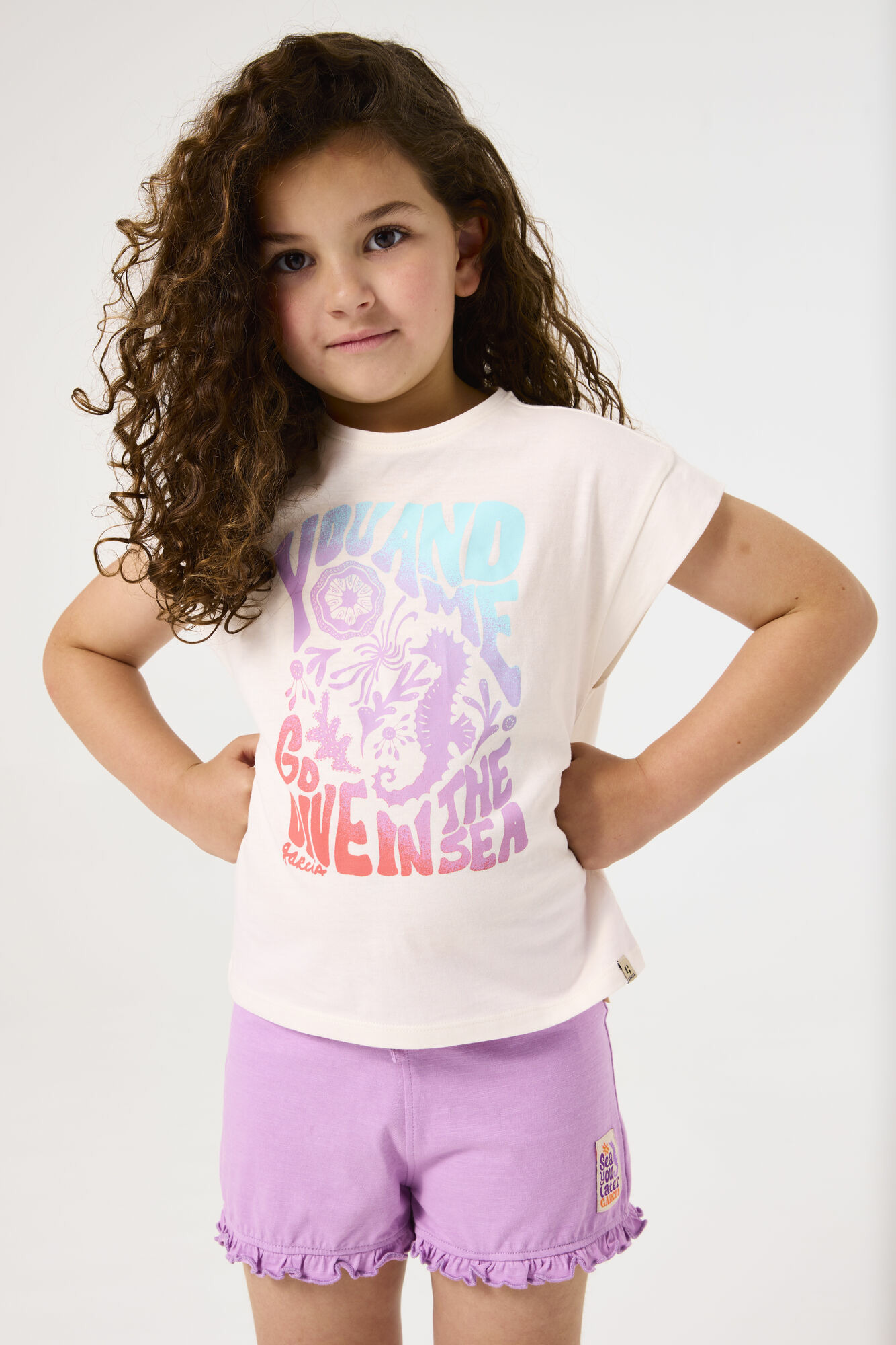 Girls Shorts Purple