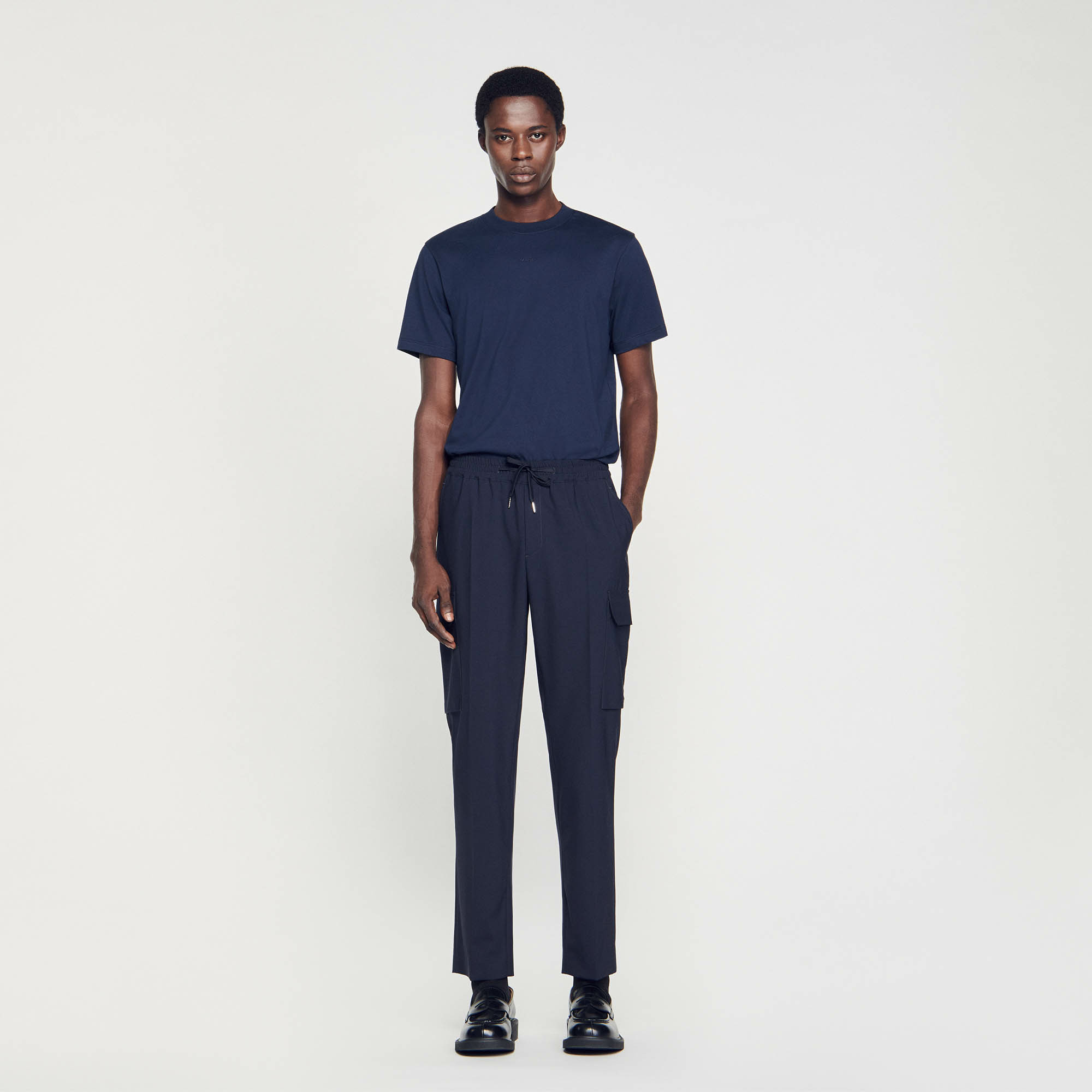 Pantalon cargo élastiqué