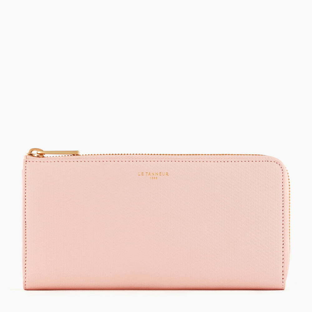 Compagnon zippé Emilie en cuir monogramme