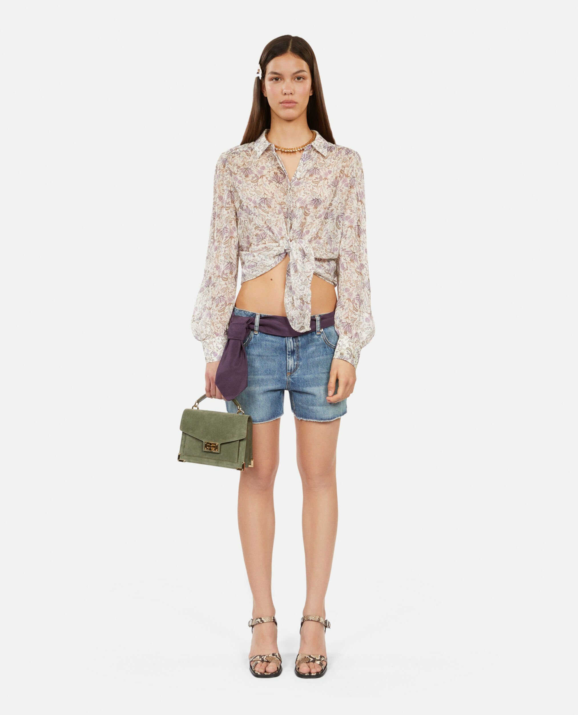 Short En Denim Bleu Femme