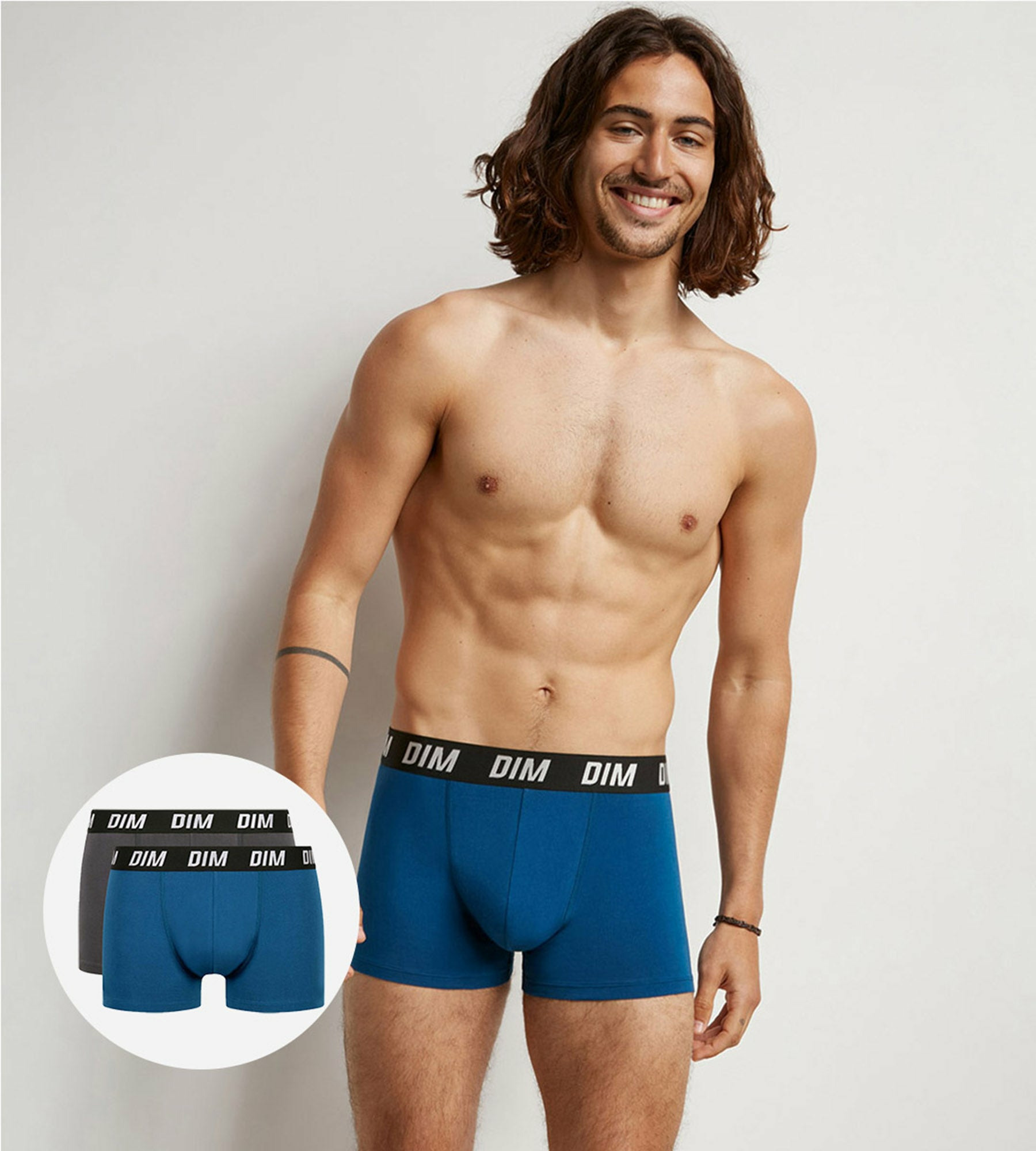 Lot de 2 boxers homme à thermorégulation active Bleu Parme Regul Activ