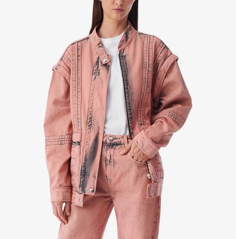 Veste En Jean Col Montant Odil