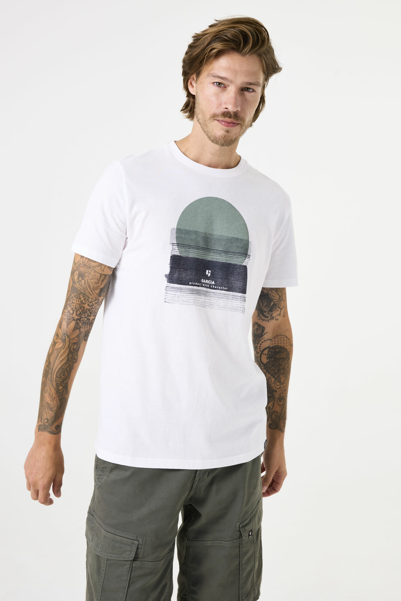 Men T-shirt White