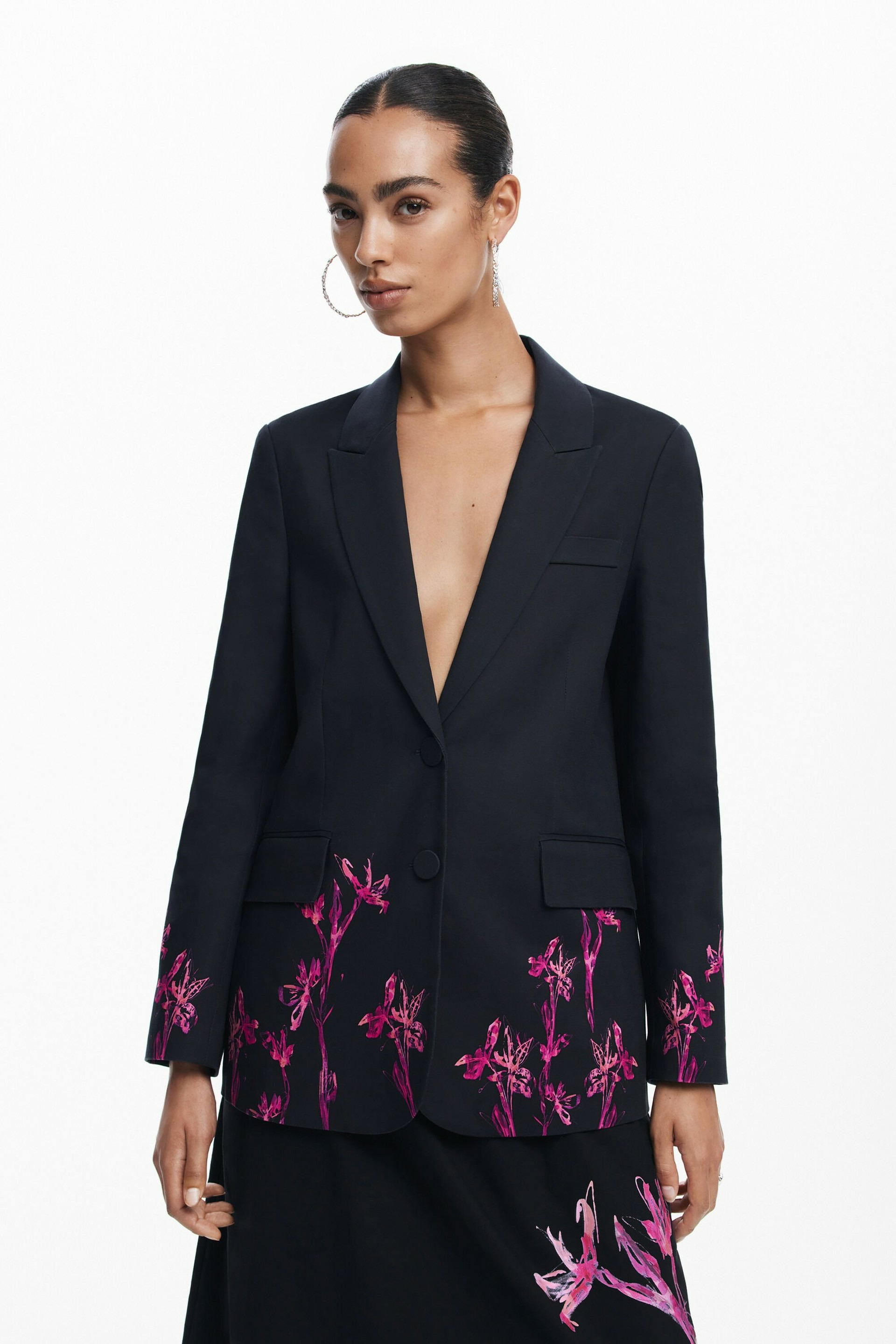 Blazer orchidées