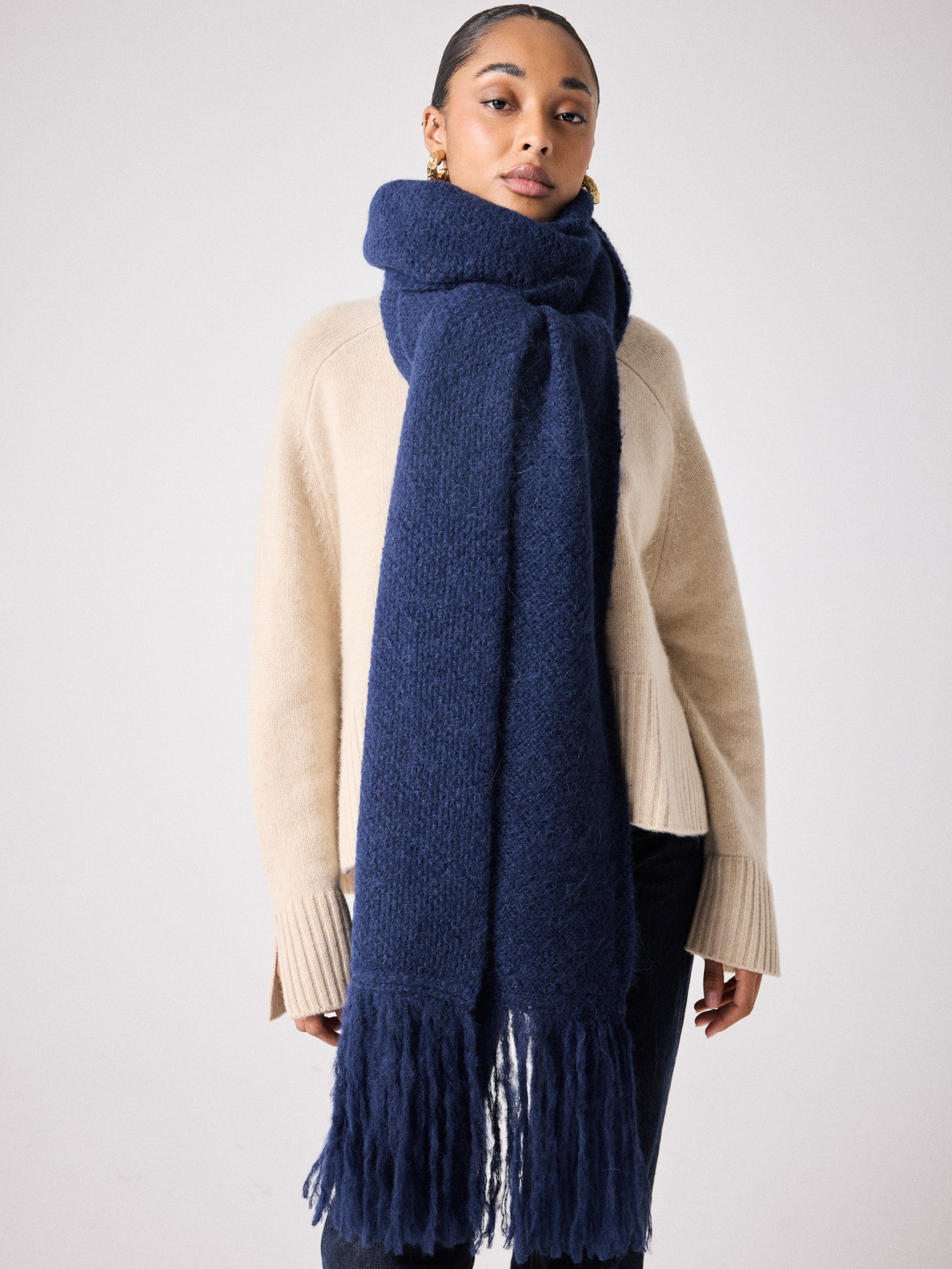 Echarpe laine Lolita MARINE
