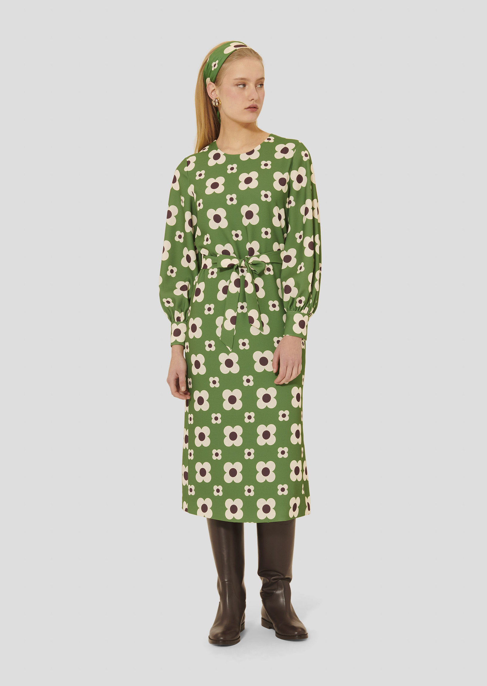 Robe Rossini-Cactus en Polyester
