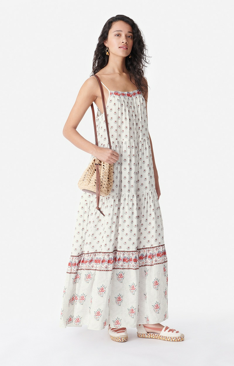 Robe Theophilia En Viscose et Soie