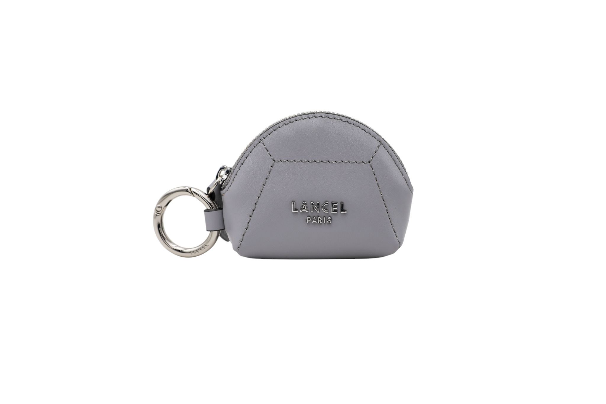 Lettrine De Lancel - Porte Monnaie Demi Lune - Graphite