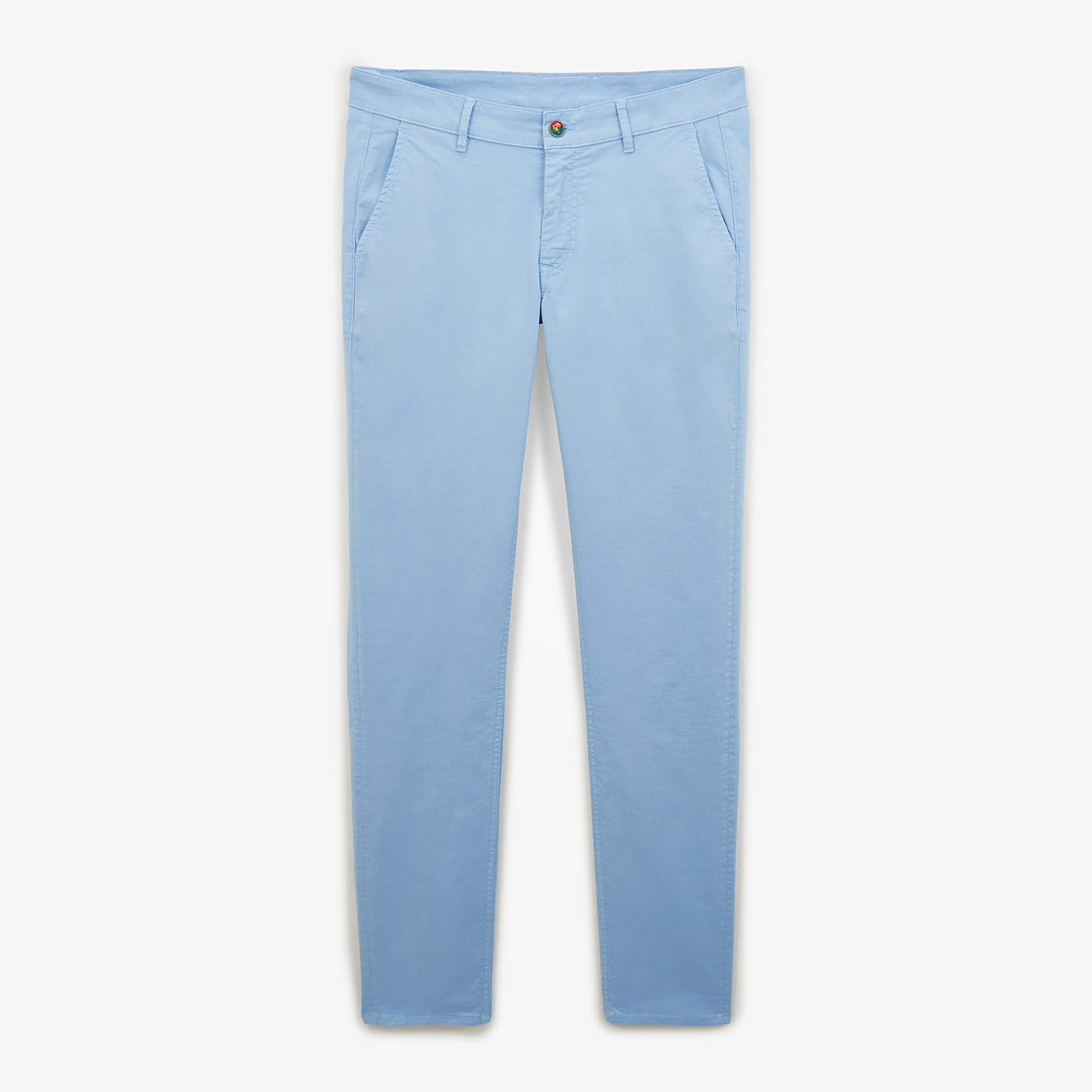 Chino 702 coupe droite bleu cristal