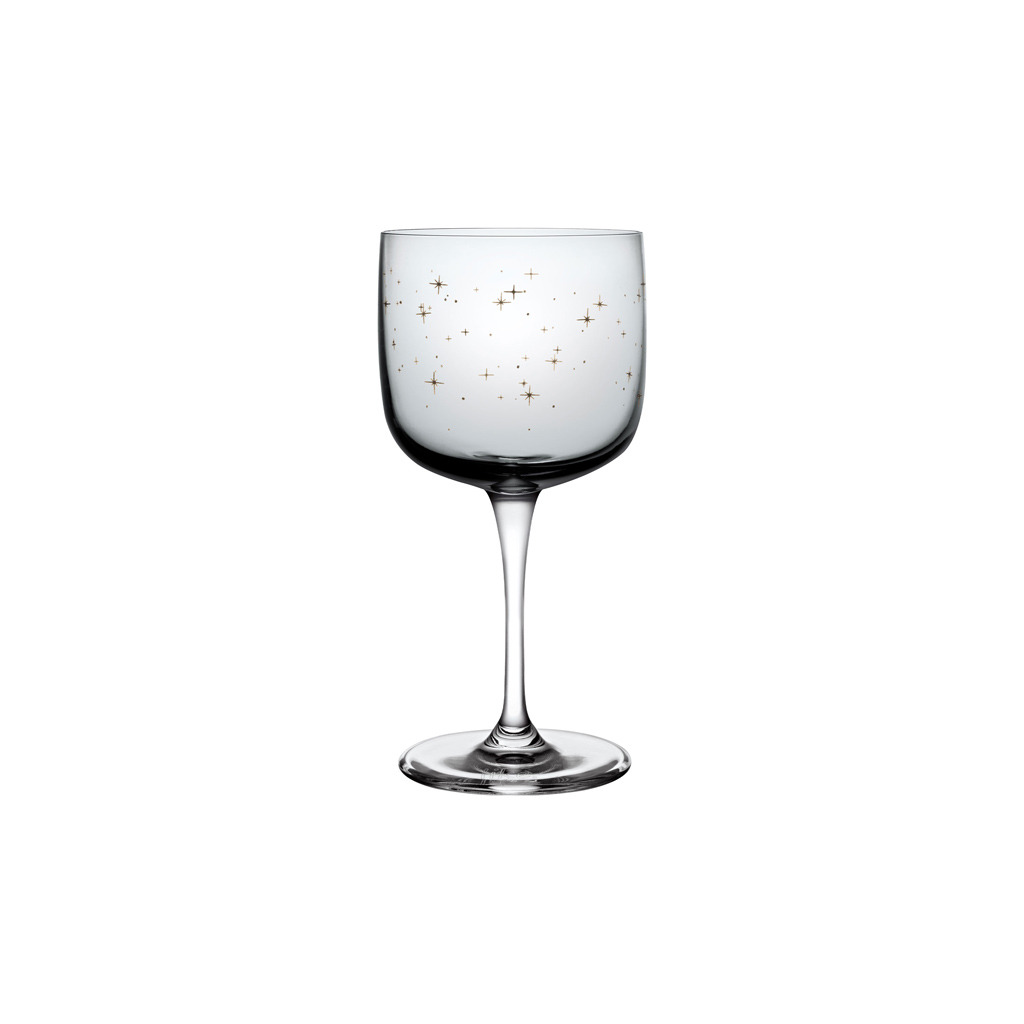 Winter Glow - Ensemble de deux verres à vin, transparents, en cristallin