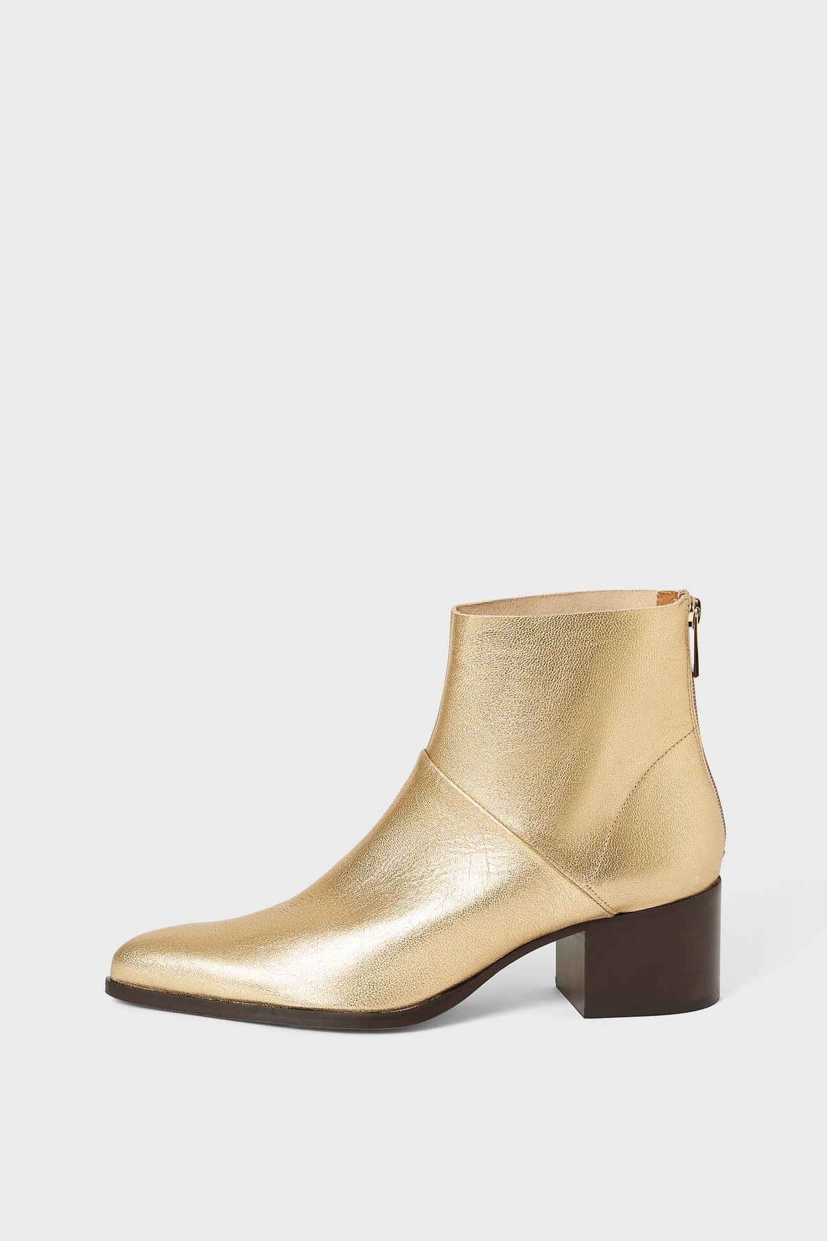 CHAUSSURE AXEL BOOTS EN CUIR MÉTALLISÉ AXEL