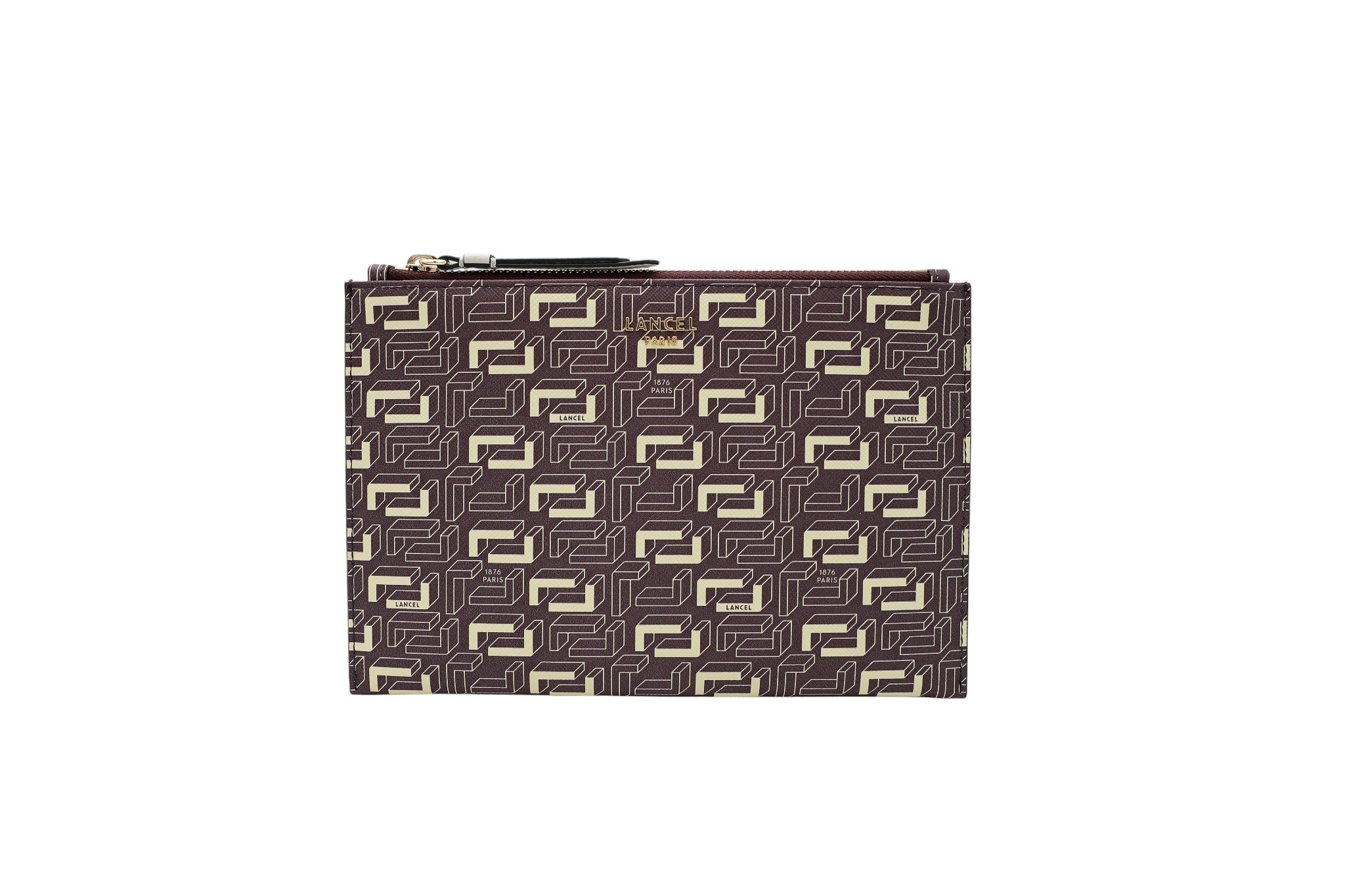 Lettrine De Lancel - Pochette Zippe S  - Cassis