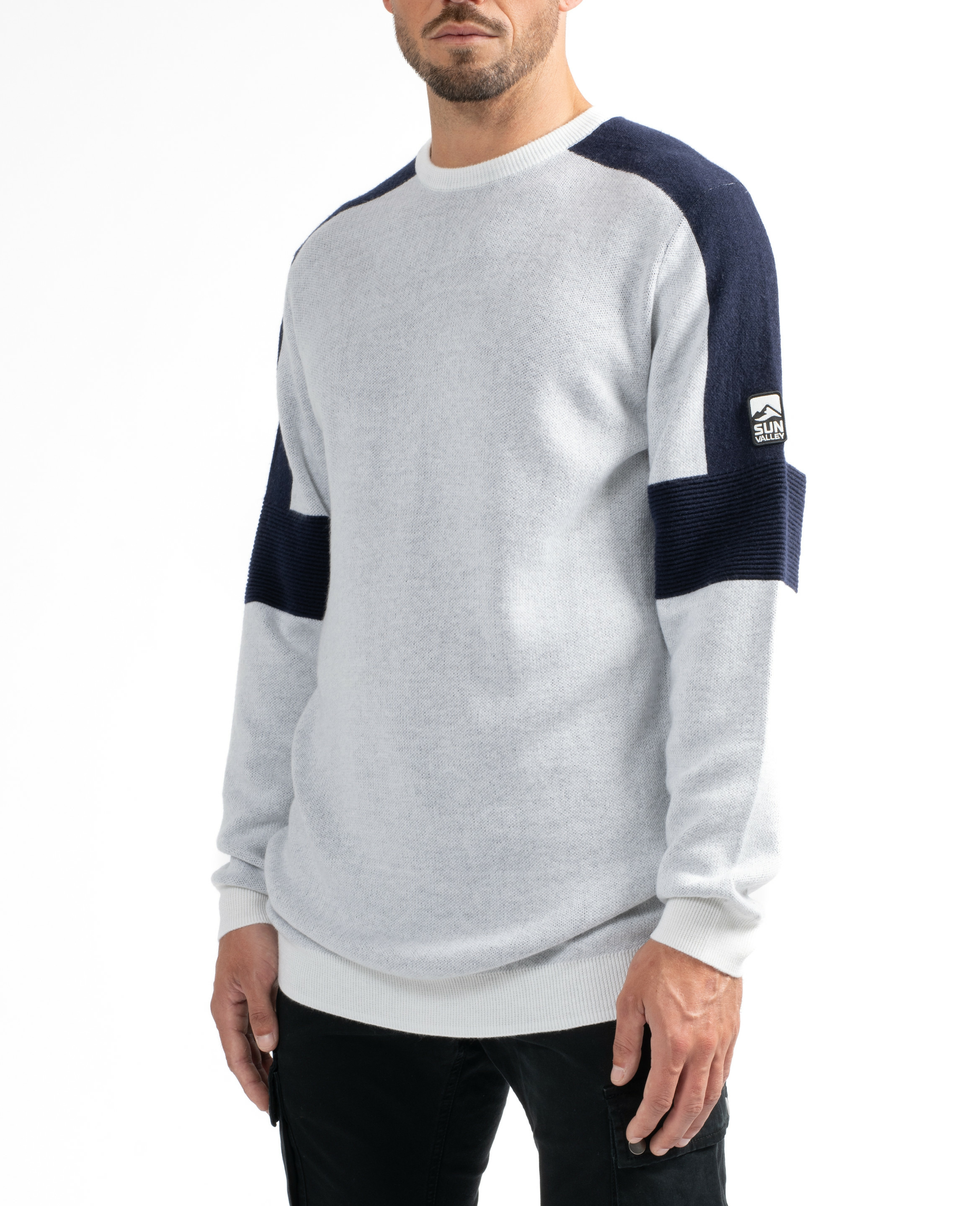 Pull col rond homme