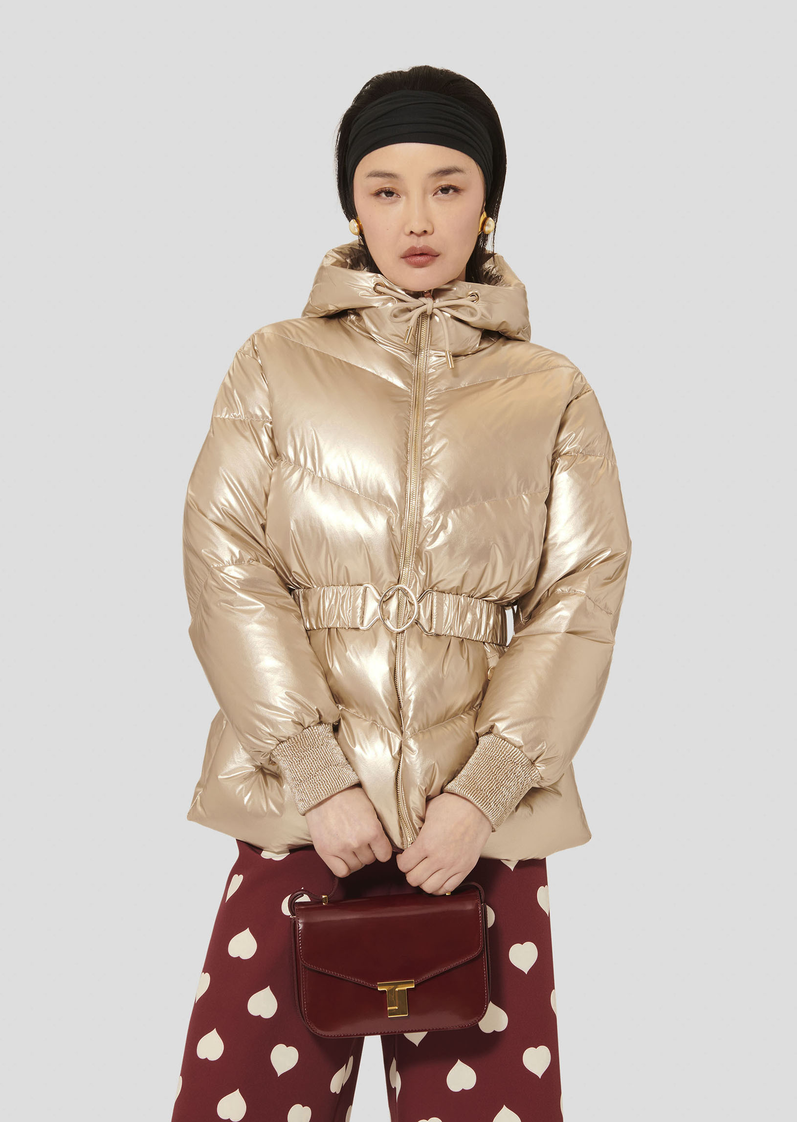 Doudoune Dina-Champagne en Polyamide