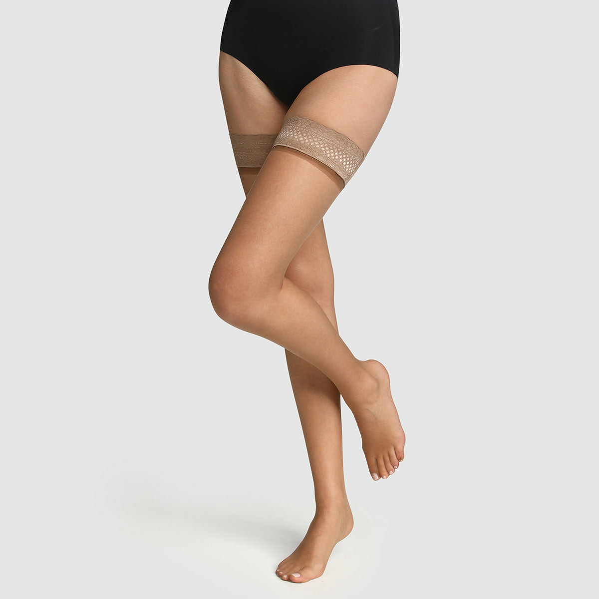 DIM Up Teint de Soleil terracotta 17D Jarretière dentelle