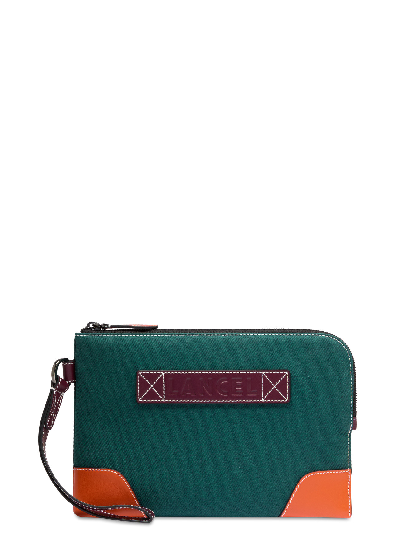 Escapade de Lancel - Pochette Zippee S Avec Dragonne - VERT AMAZONE