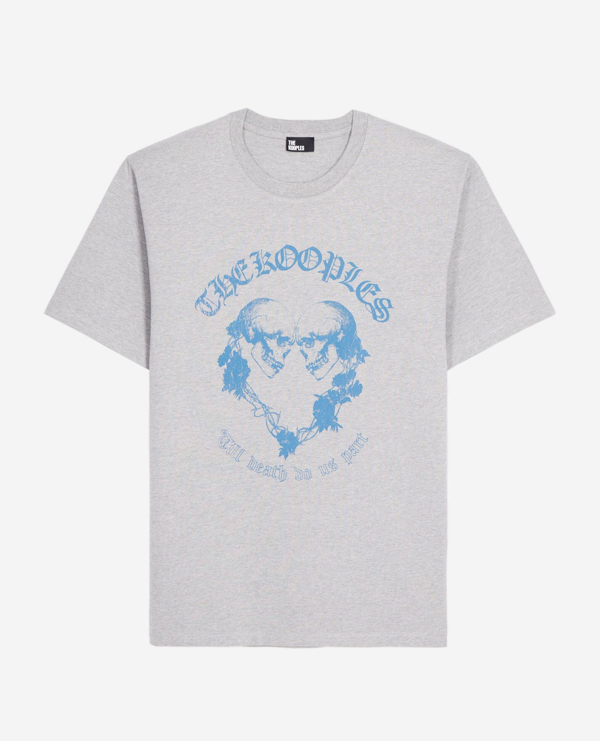 T-Shirt Manches Courtes Avec Print Skull Coeur Devant Homme