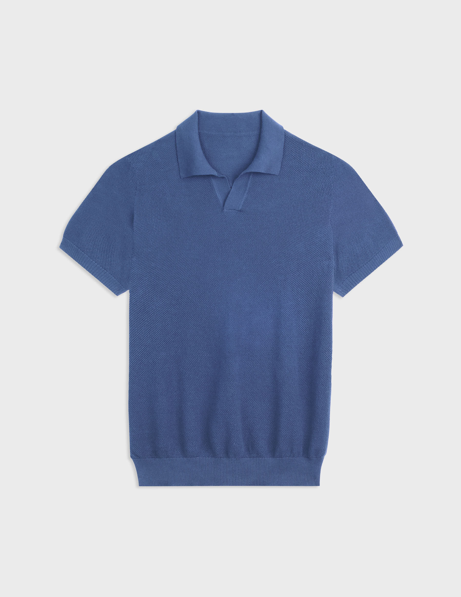 Polo Lilian en coton bleu